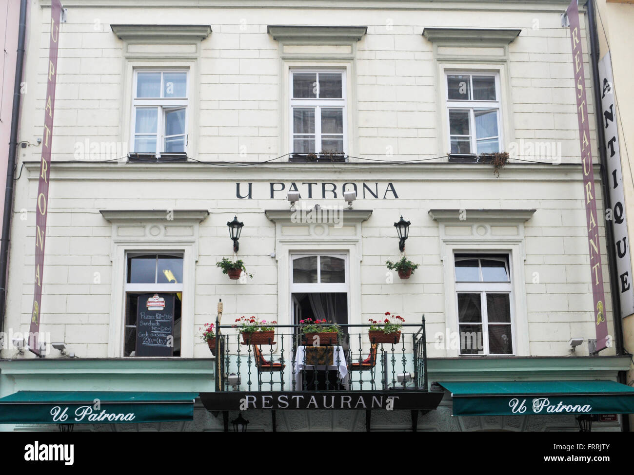 U Patrona Restaurant in Mala Strana, Prag, Tschechische Republik Stockfoto