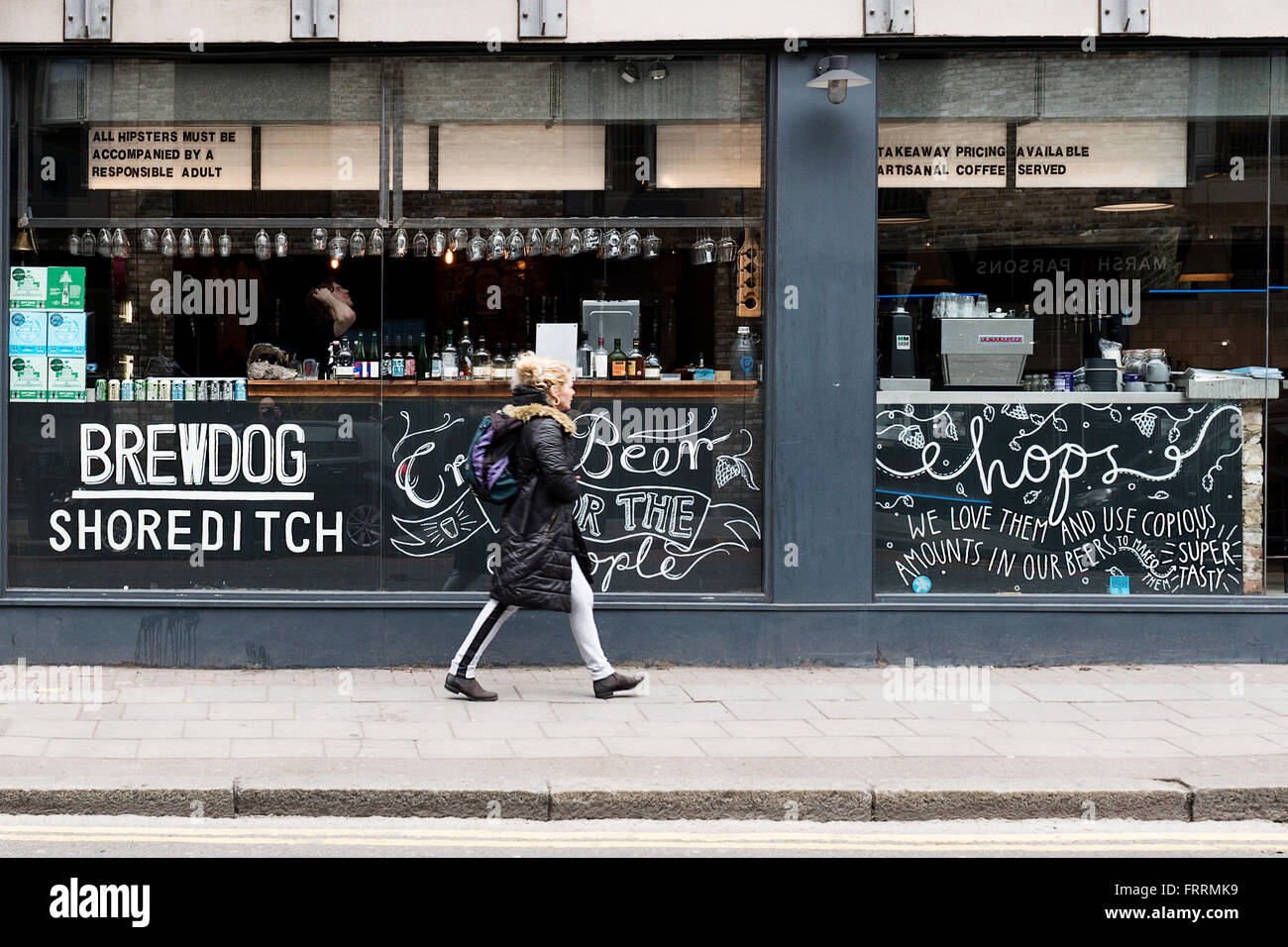 Wandkunst im Shorditch London Stockfoto