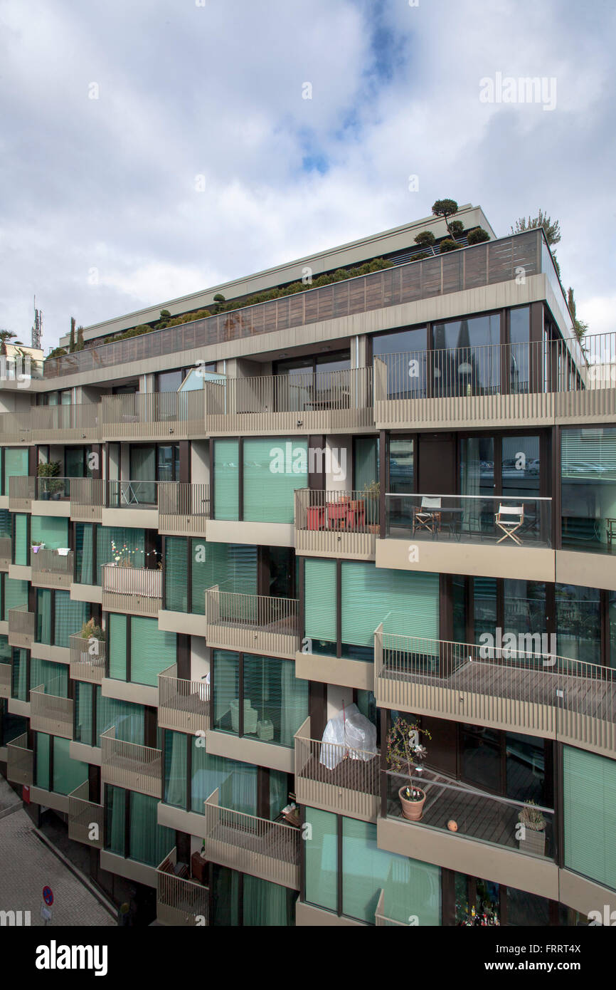 Europa, Deutschland, Nordrhein-Westfalen, Köln, das Apartment Gebäude K-Star Residence in der Straße Servasgasse im städtischen Stockfoto