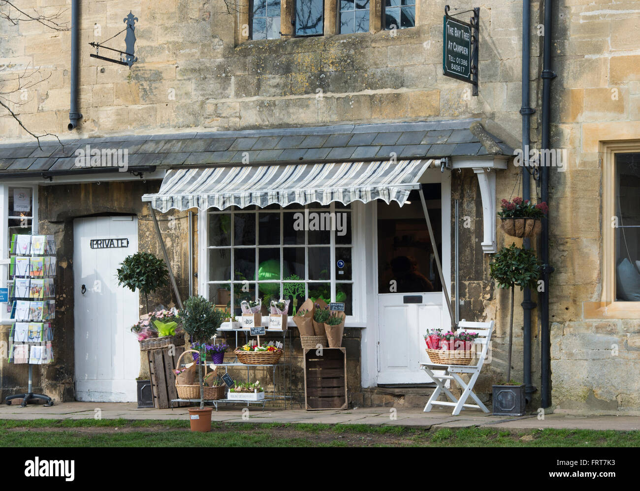 Blumenladen in Chipping Campden, Gloucestershire, England Stockfoto