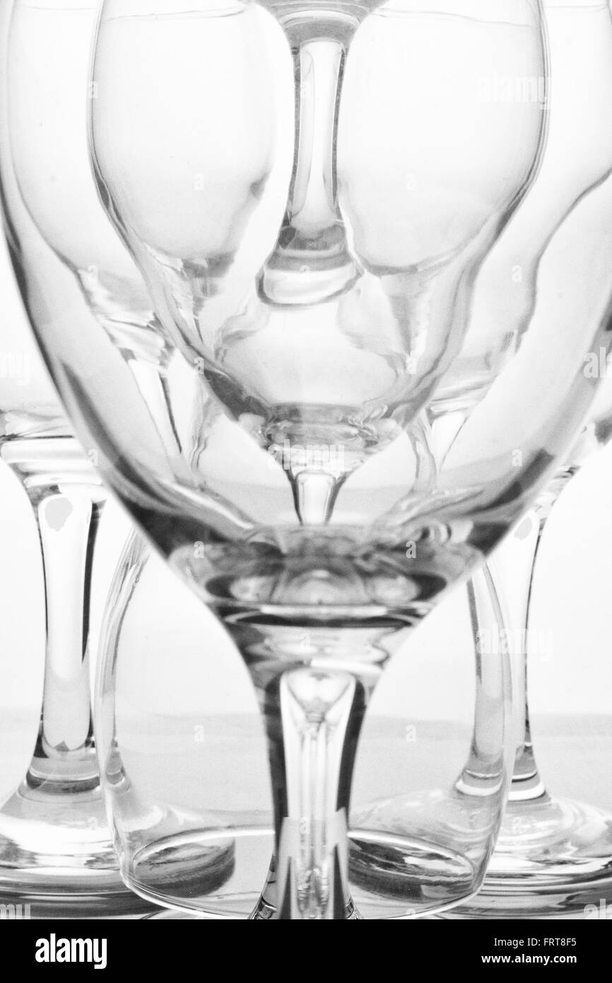 Abstrakte Wein Glaskunst Stockfoto