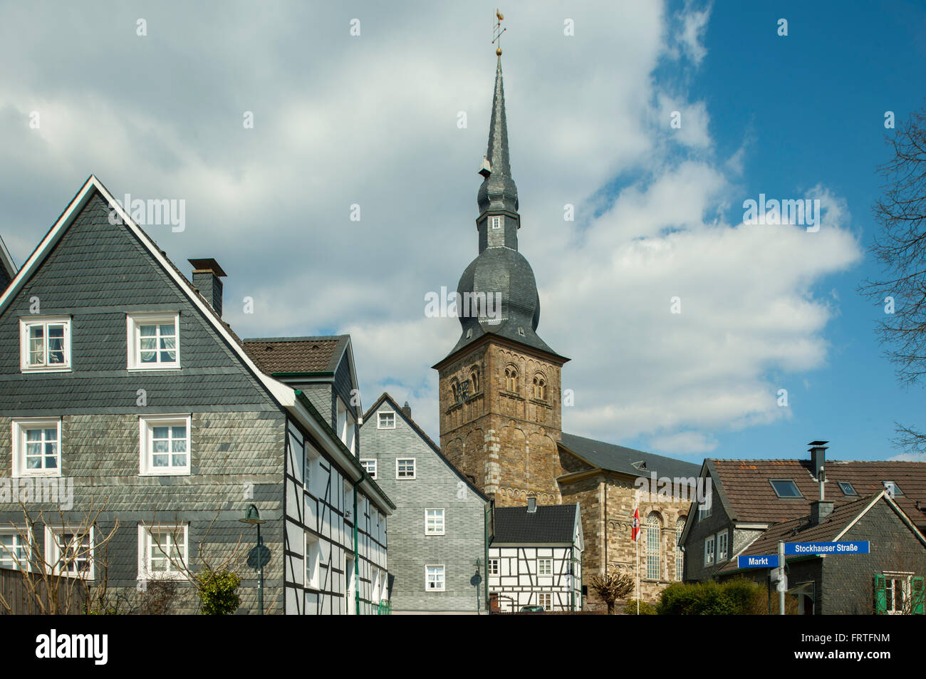 Deutschland, Rheinisch Bergischen Kreis, Wermelskirchen, evangelischen Stadtkirche Stockfoto