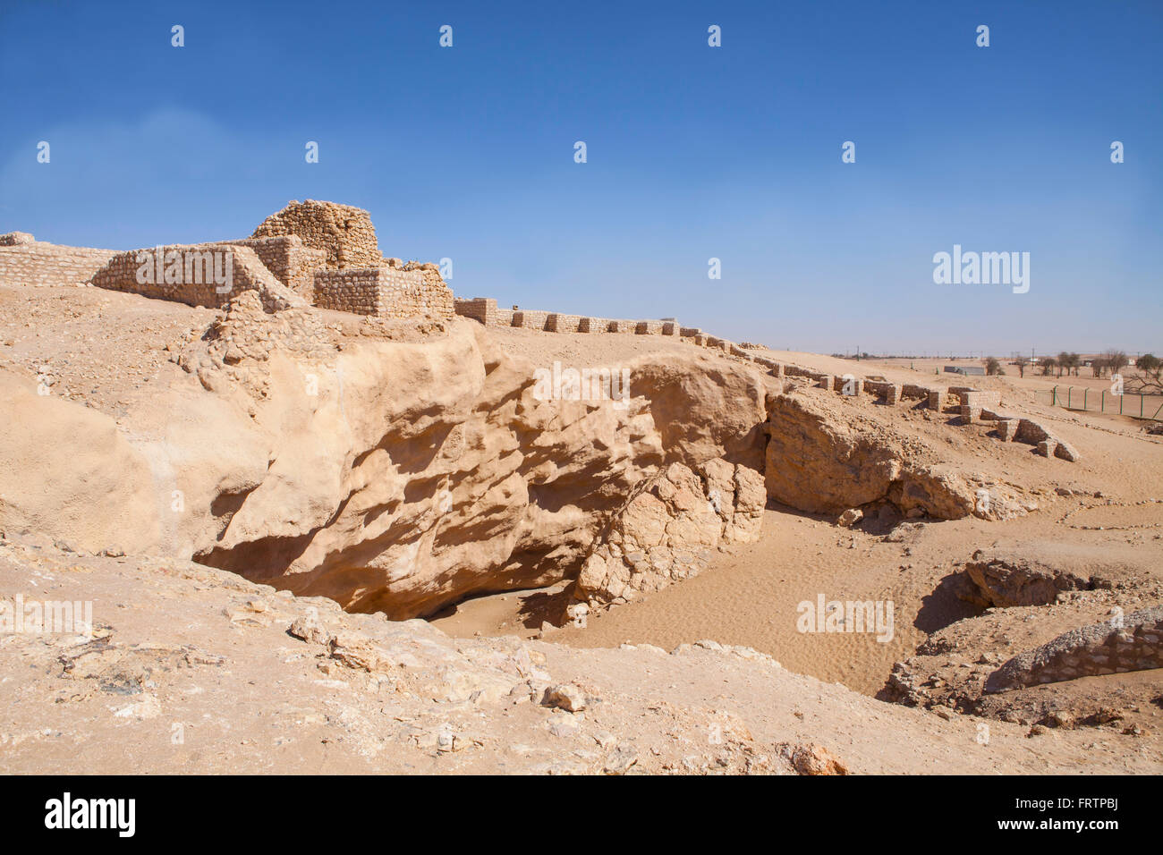 Die antike Stadt Ubar, Shisr in Dhofar-Region, Oman. Stockfoto