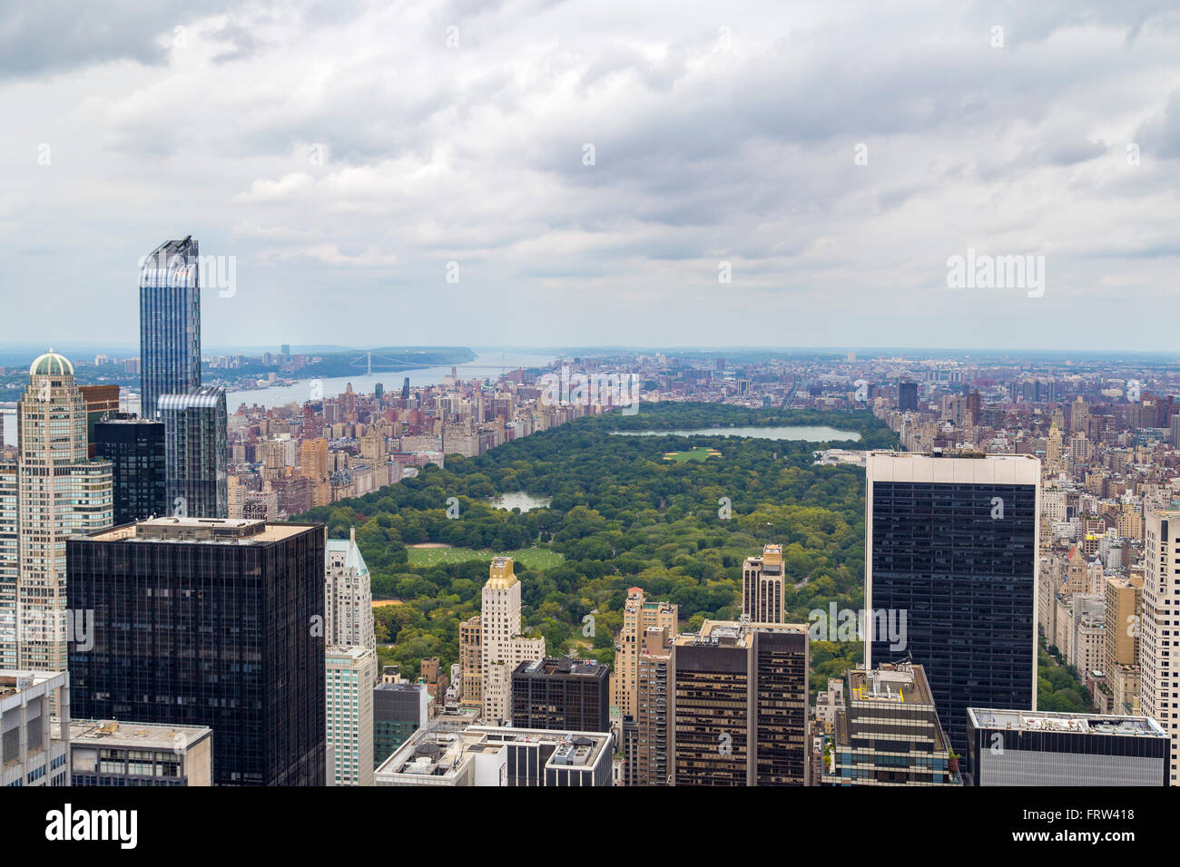 Luftaufnahme der Central Park in Manhattan, New York City, USA Stockfoto