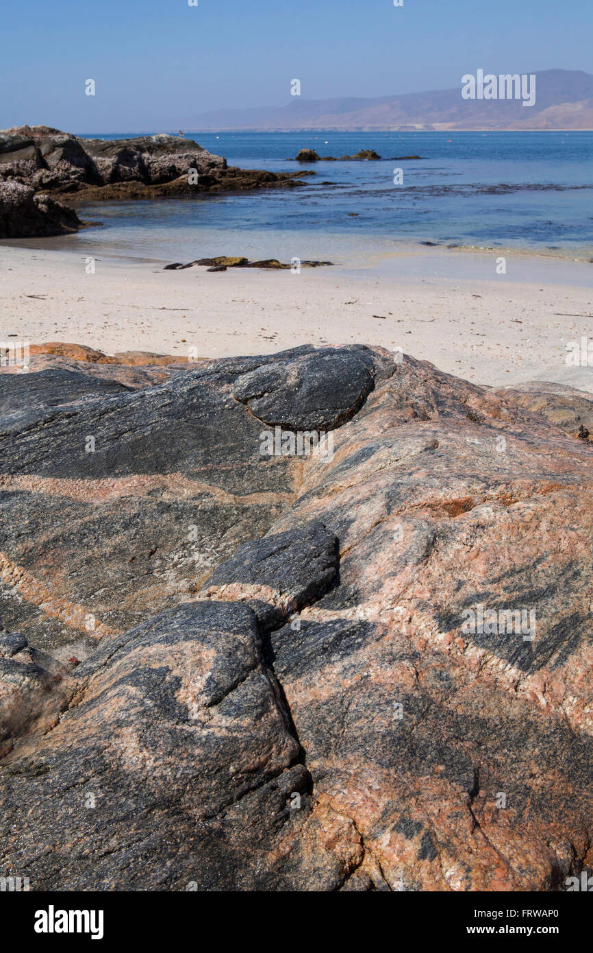 Bild vom schönen Strand in Mirbat, Oman. Stockfoto