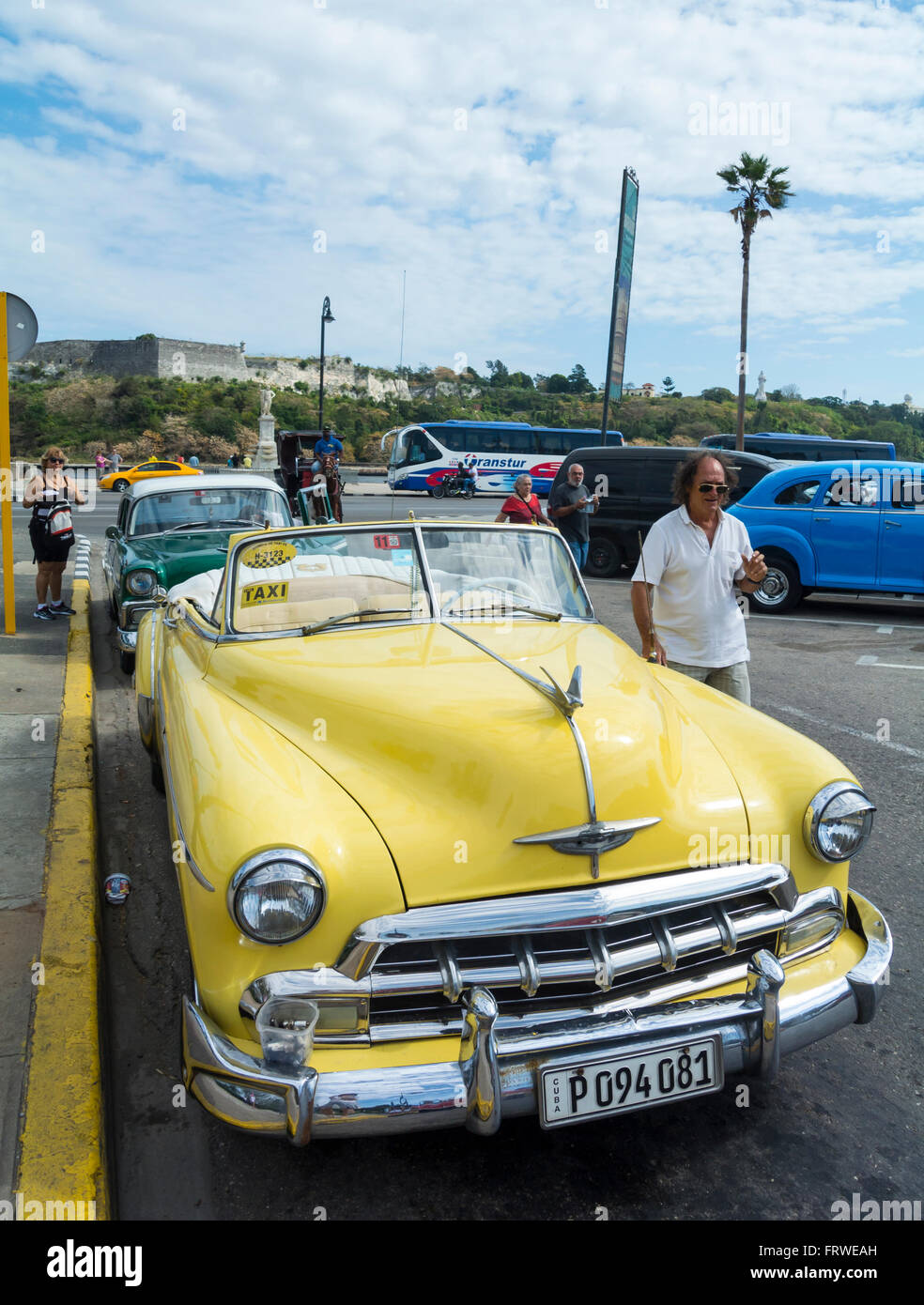 Amerikanische Oldtimer La Havanna Kuba Stockfoto