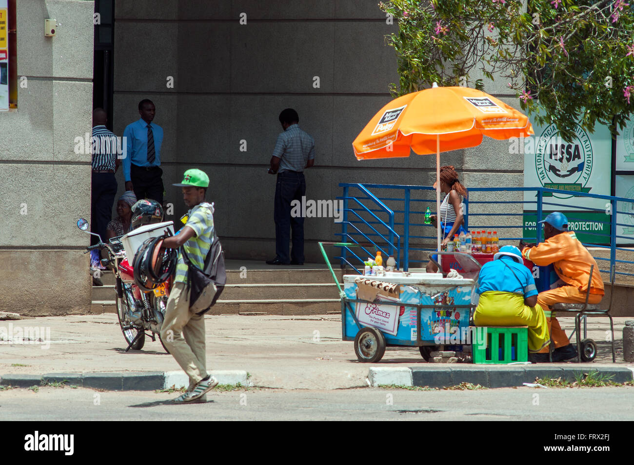 Straßenszene, CBD, Harare, Simbabwe Stockfoto