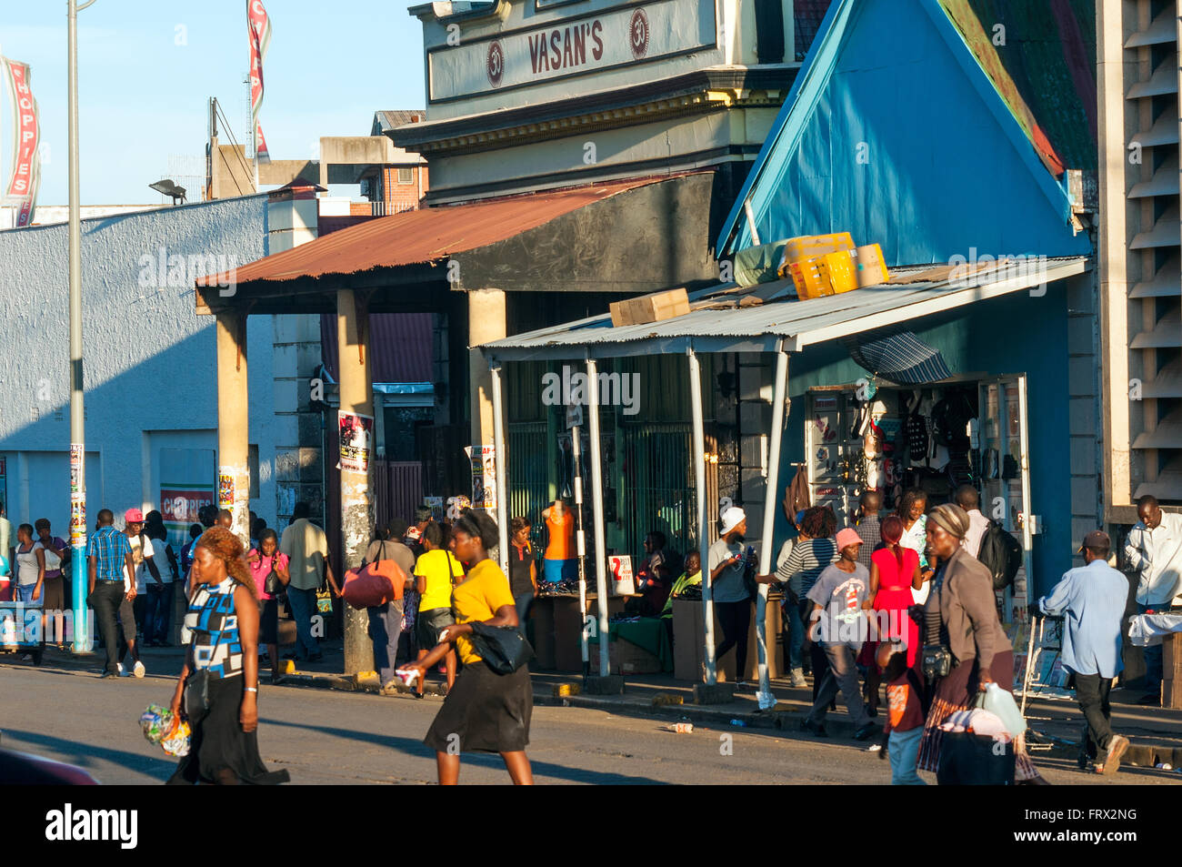 Straßenszene, Robert Mugabe Street, CBD, Harare, Simbabwe Stockfoto