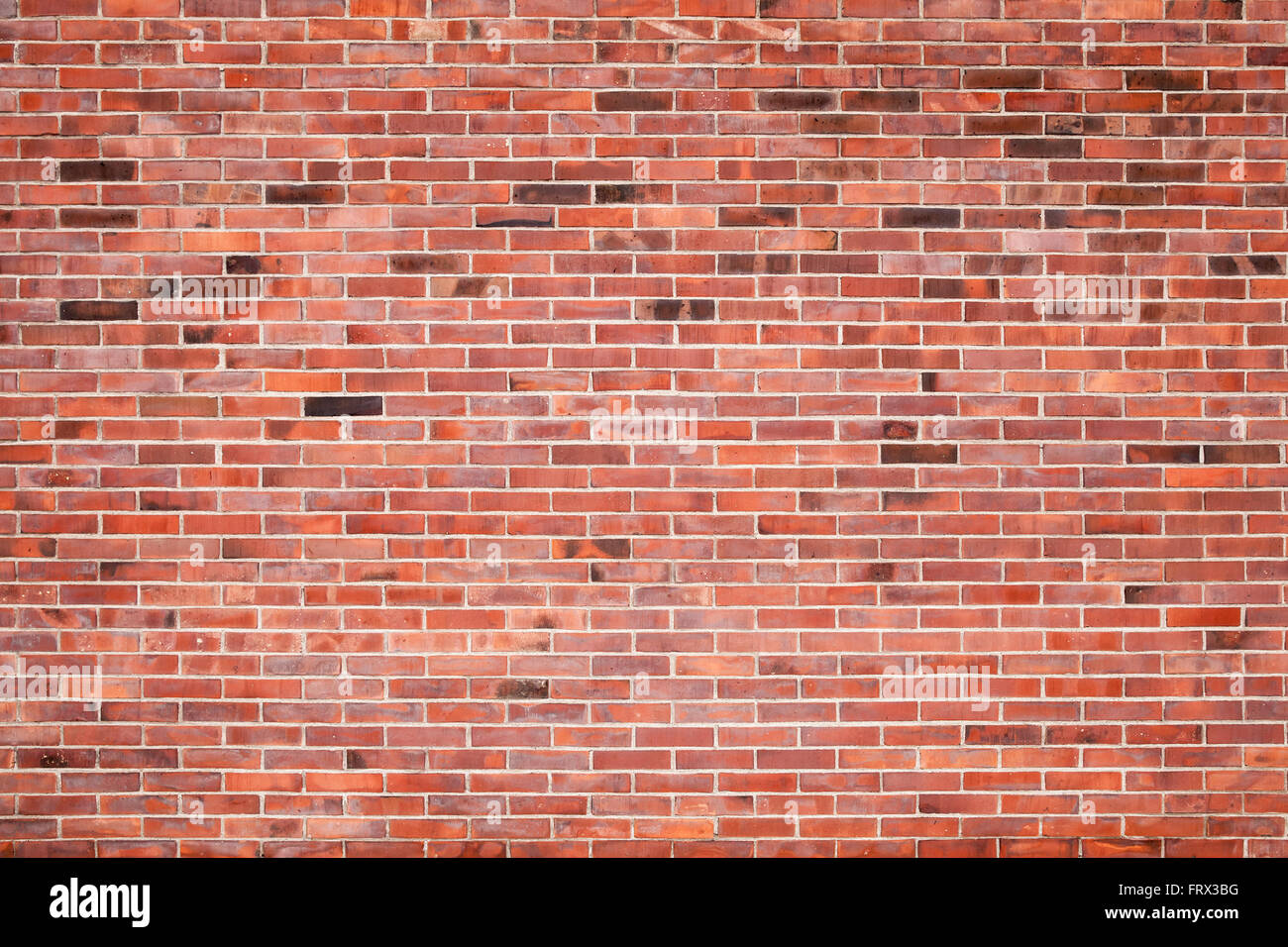Gewöhnlichen europäischen roten Backsteinmauer, Foto Hintergrundtextur Stockfoto