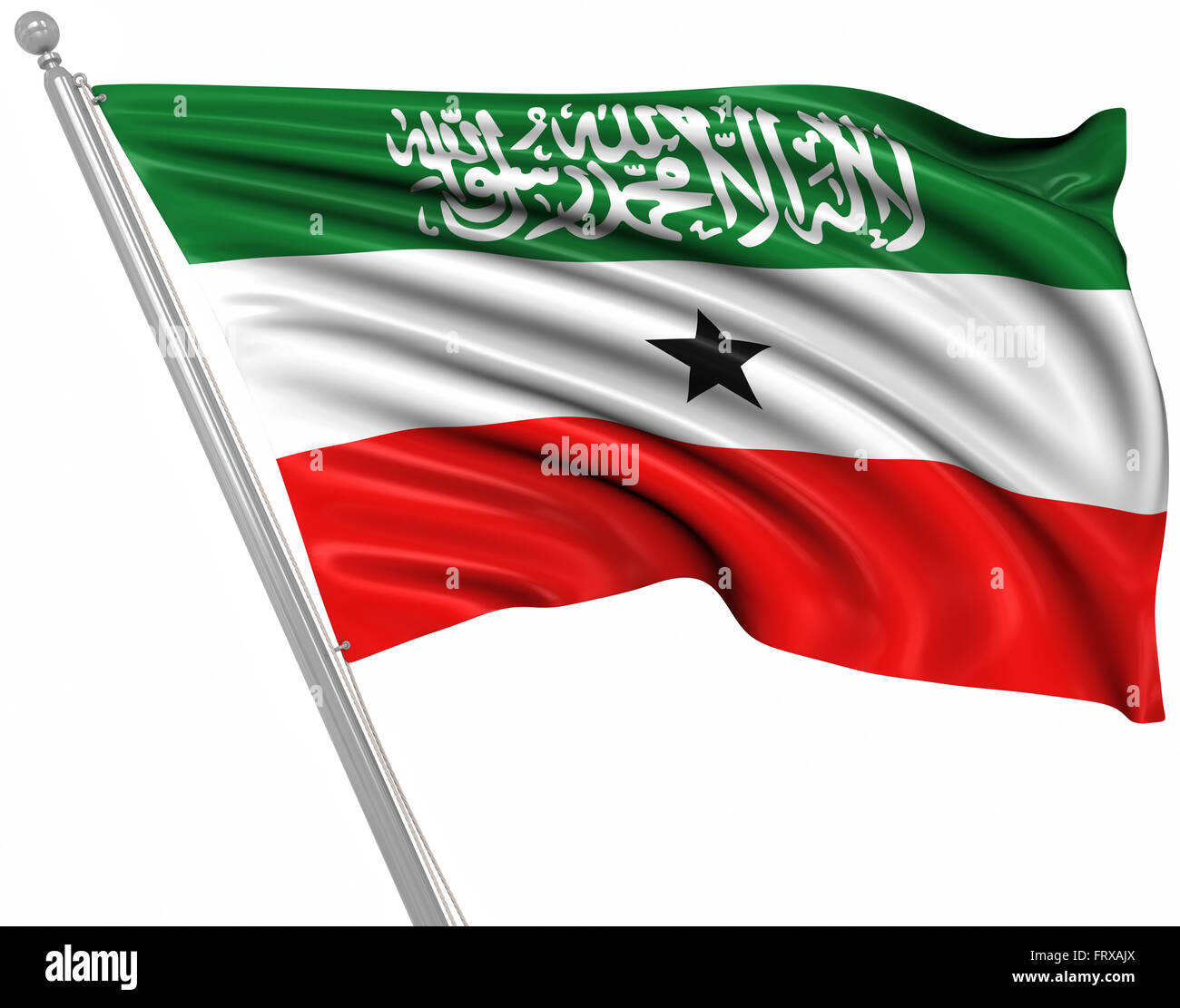 Flagge von Somaliland, ist dies ein Computer generierten und 3d gerenderten Bild. Stockfoto