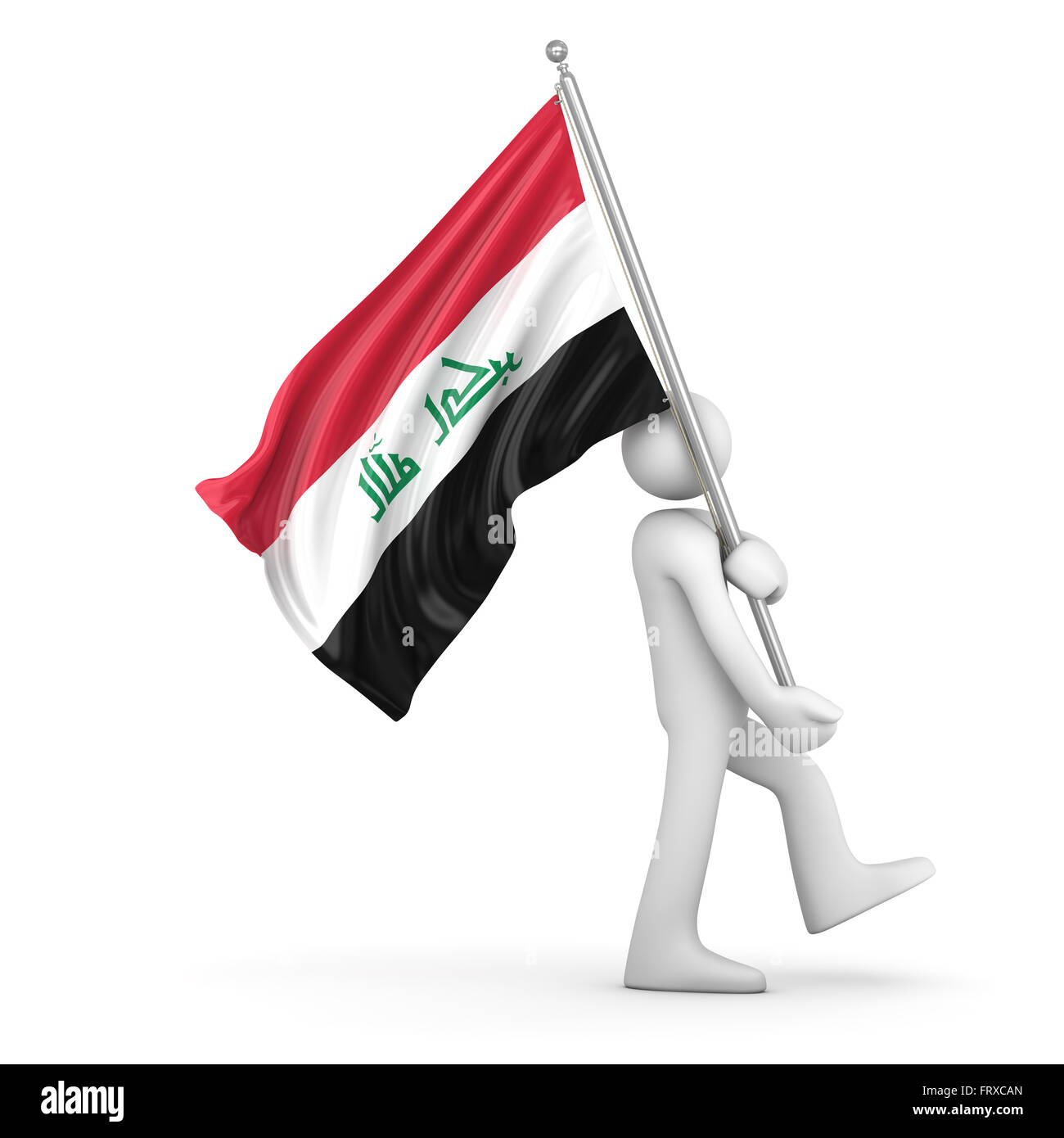 Flag of iraq Ausgeschnittene Stockfotos und -bilder - Alamy
