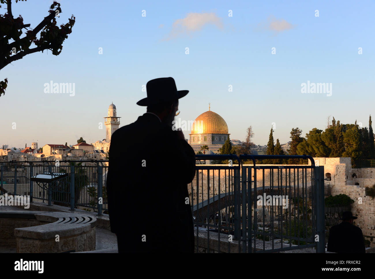Blick von Süden auf die Haube des Felsens, Jerusalem, Israel Stockfoto