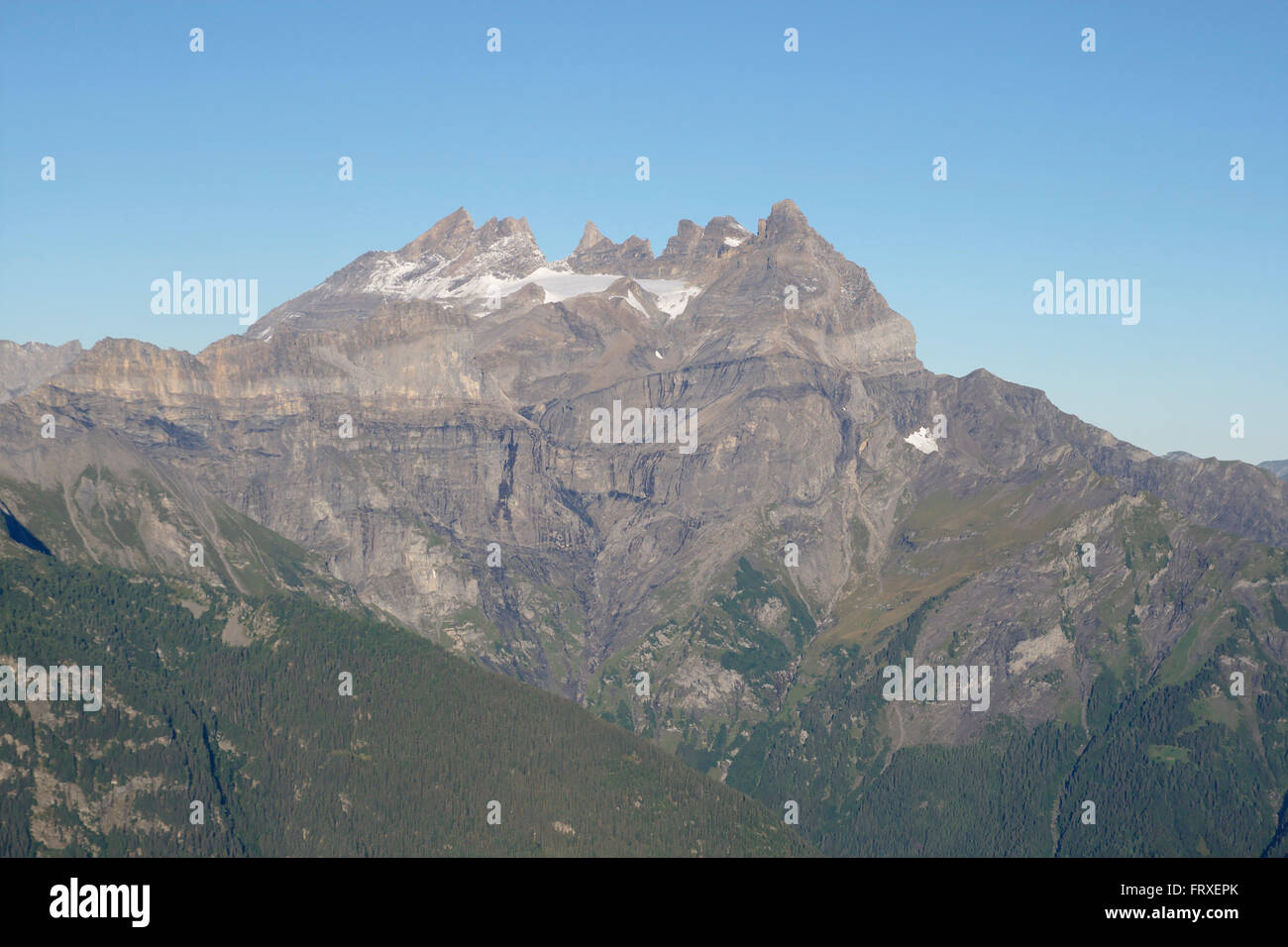 Dents du Midi, Cime de l ' est, Schweiz Stockfoto