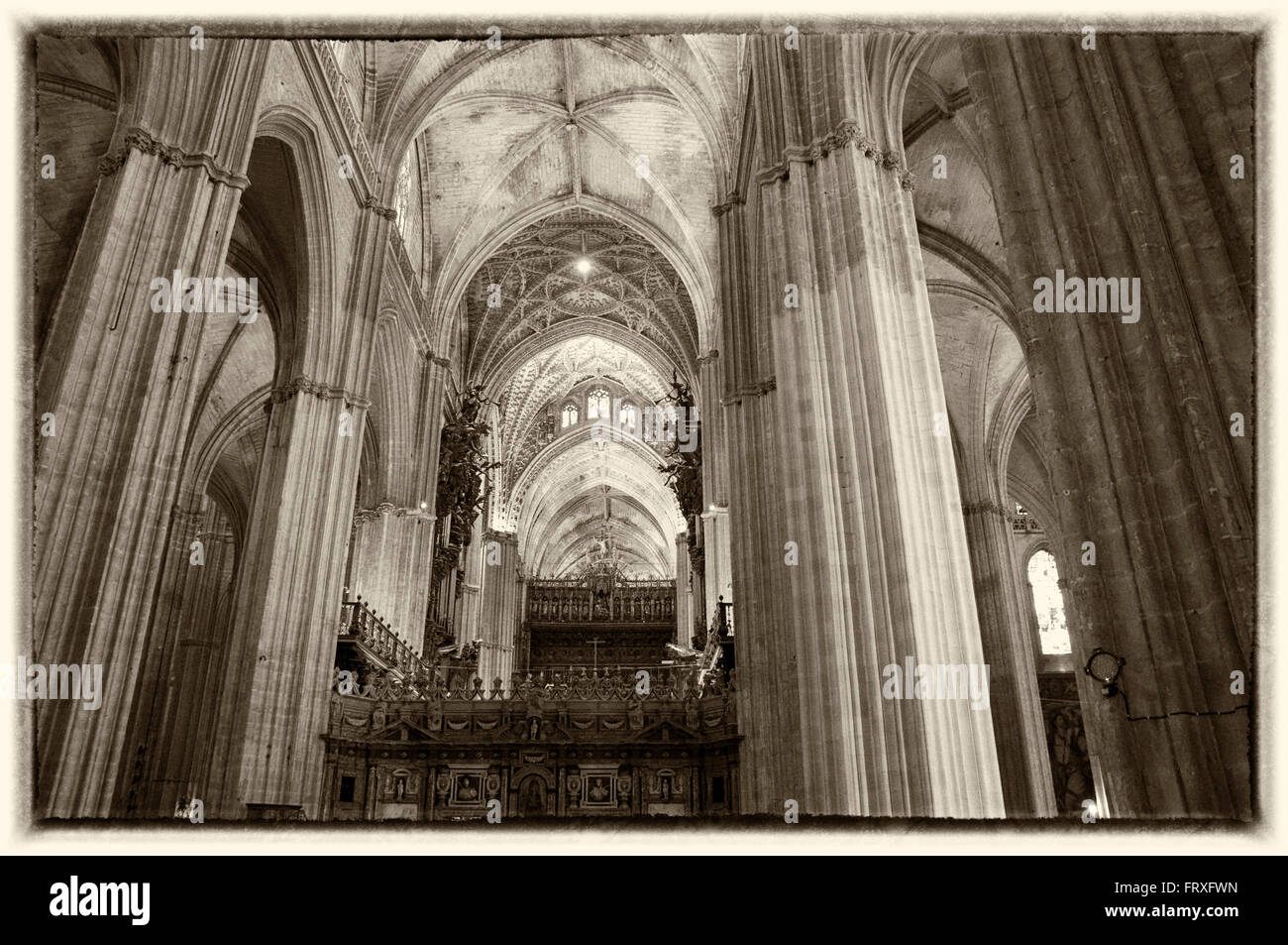 Kathedrale von Sevilla Stockfoto