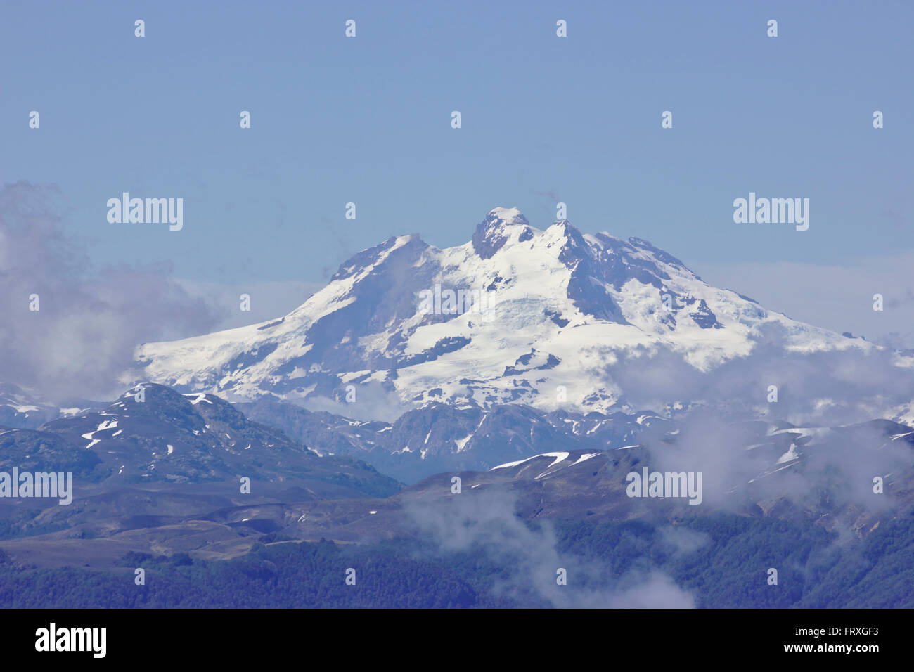 Tronador gesehen von Puyehue, Patagonien, Chile Stockfoto