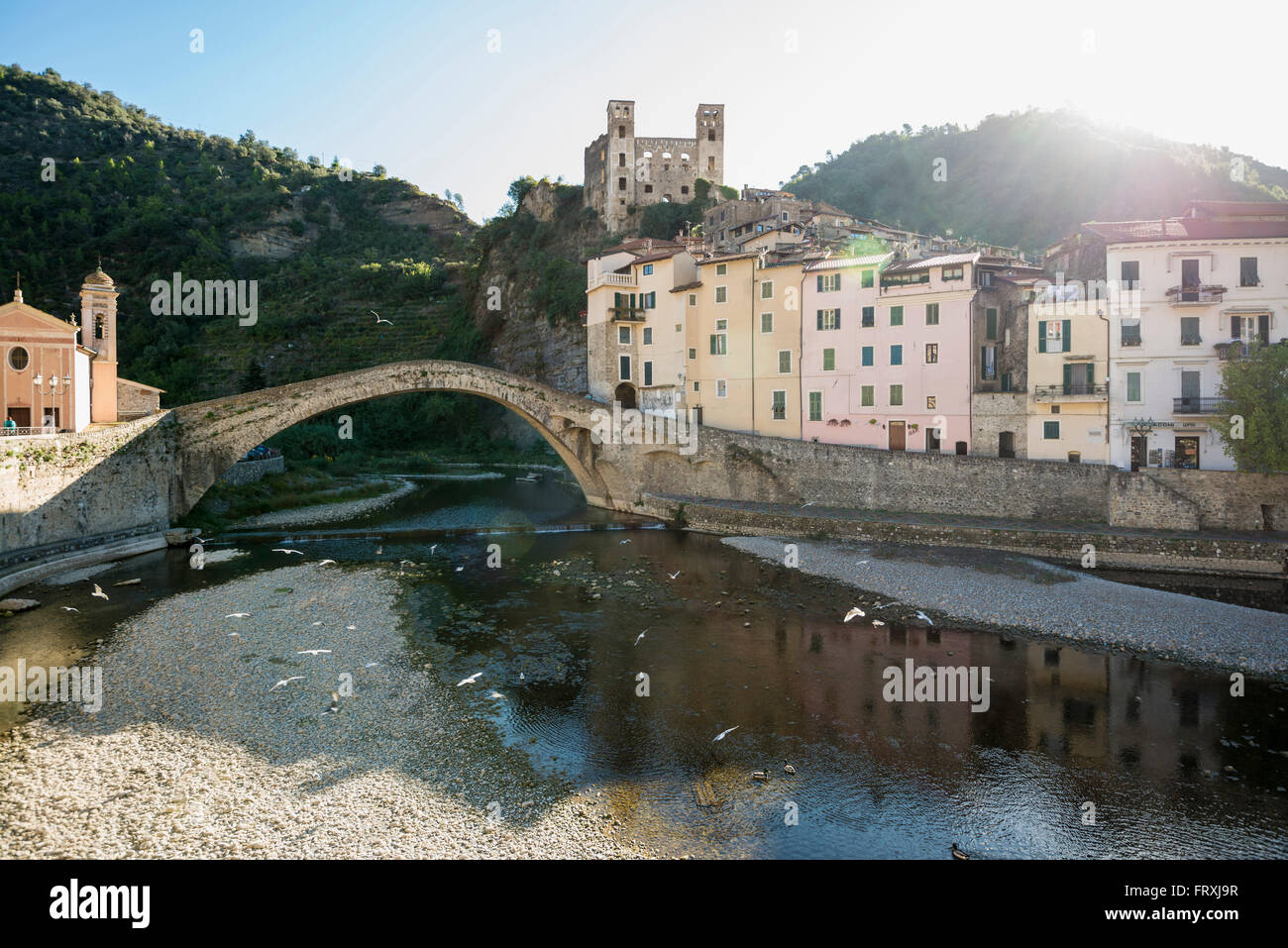 Dolceacqua, Val Nervia, Provinz Imperia, Ligurien, italienische Riviera, Italien Stockfoto