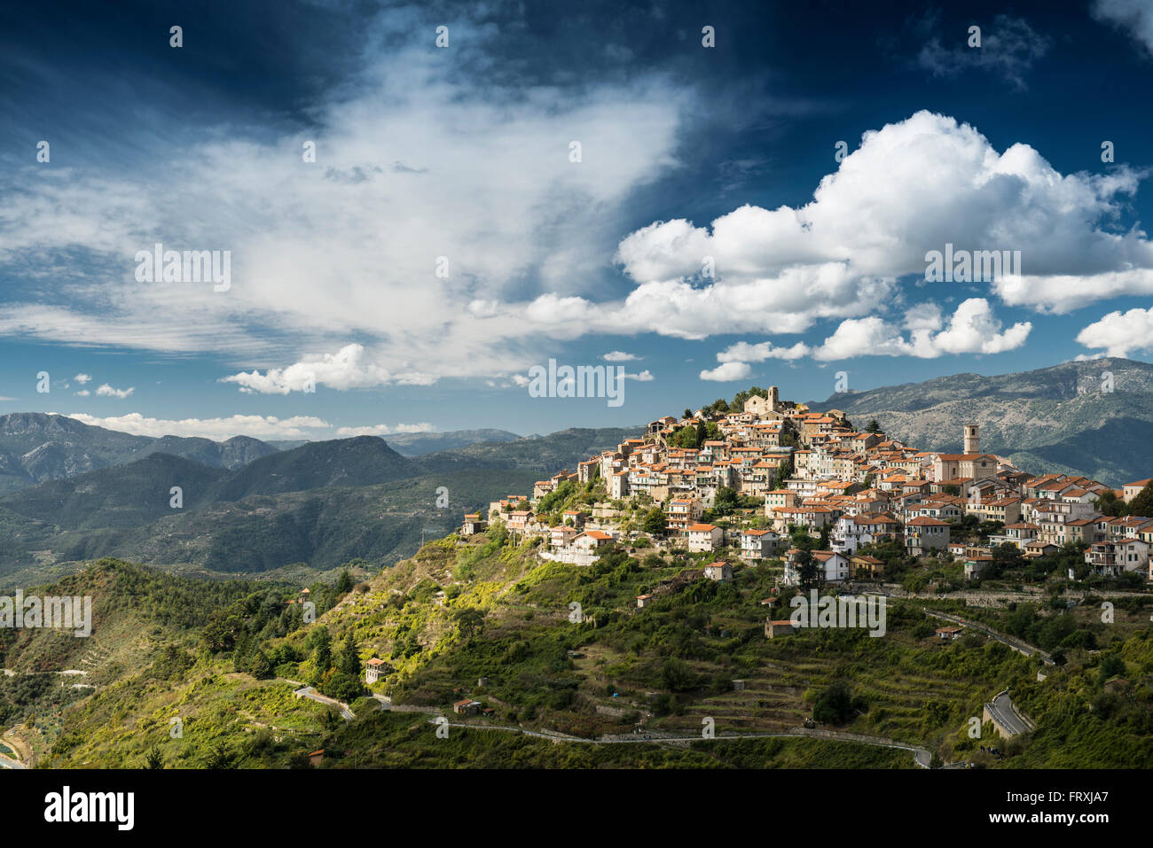 Bajardo, Provinz Imperia, Ligurien, Ligurien, Italien Stockfoto