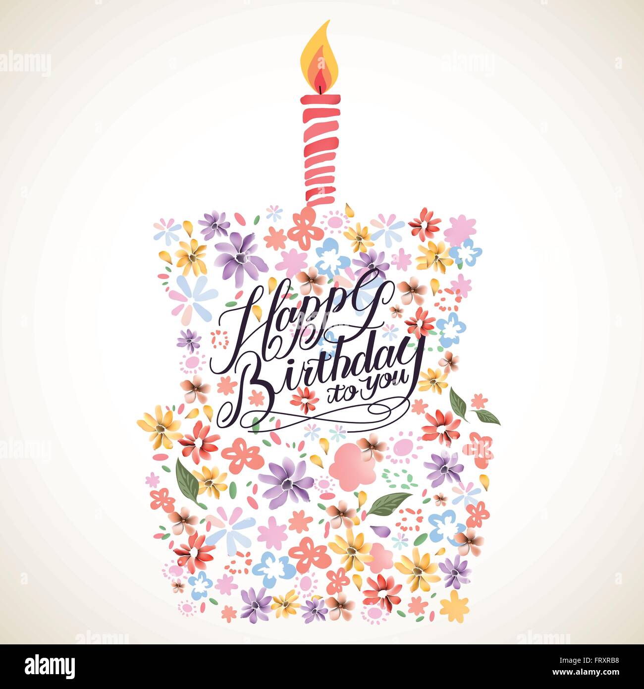 sehr schön alles Gute zum GeburtstagKalligraphiePlakat zu entwerfen