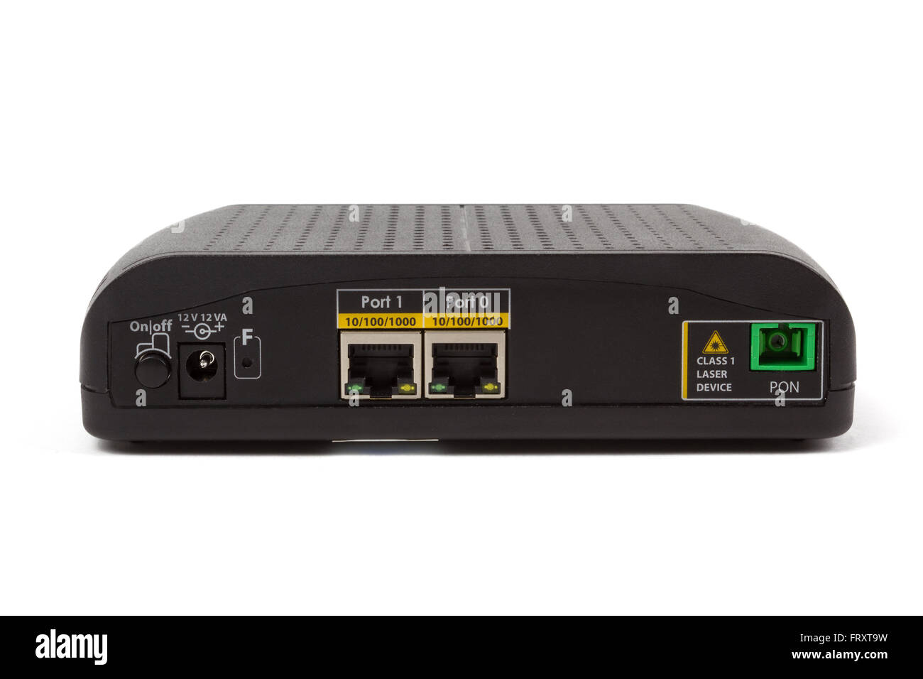 Passive Optical Network, ONT Endbenutzer optische Netzwerk terminal Stockfoto