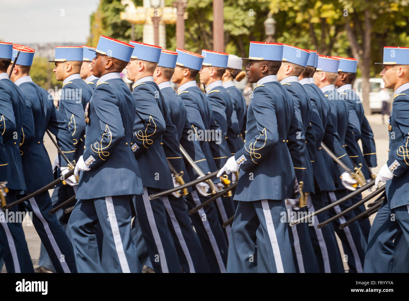Bastille Day Parade In Paris Stockfoto