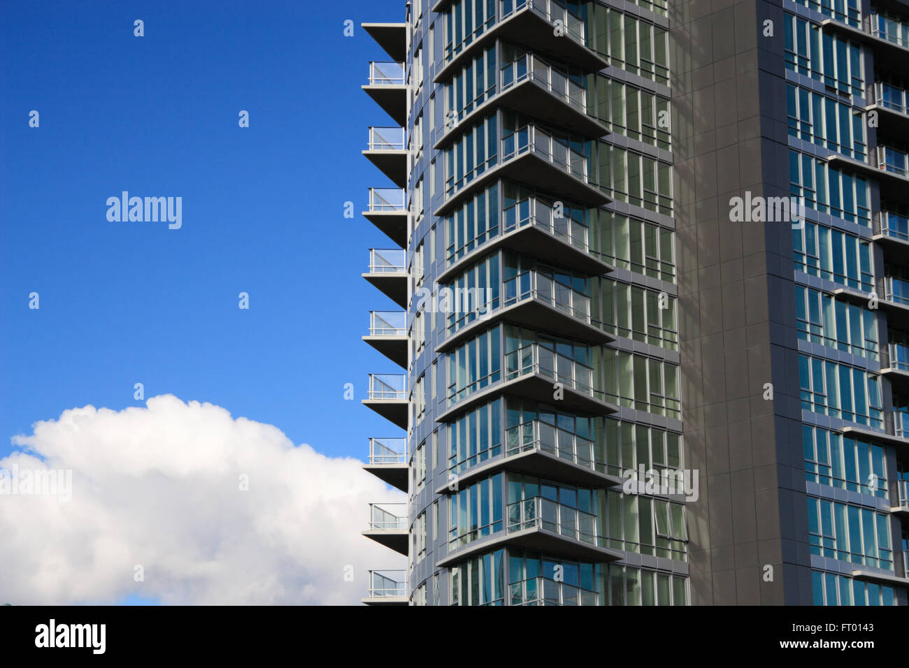 Architektonische Elemente eines modernen Gebäudes. Stockfoto