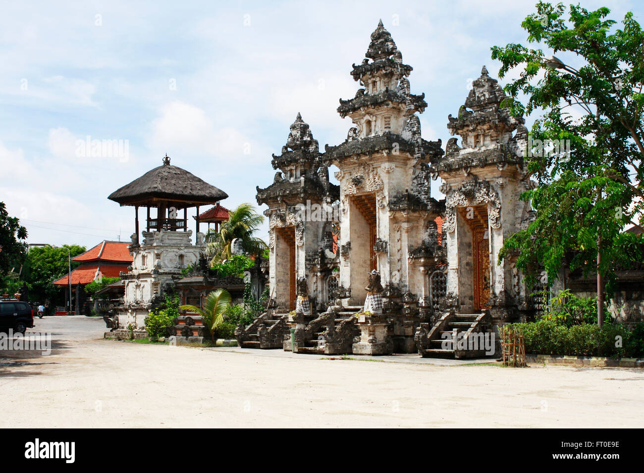 Hinduismus Tempel Pura Dalem Ning Lan Taman Beji, Tanjung Benoa Bali, Indonesien Stockfoto
