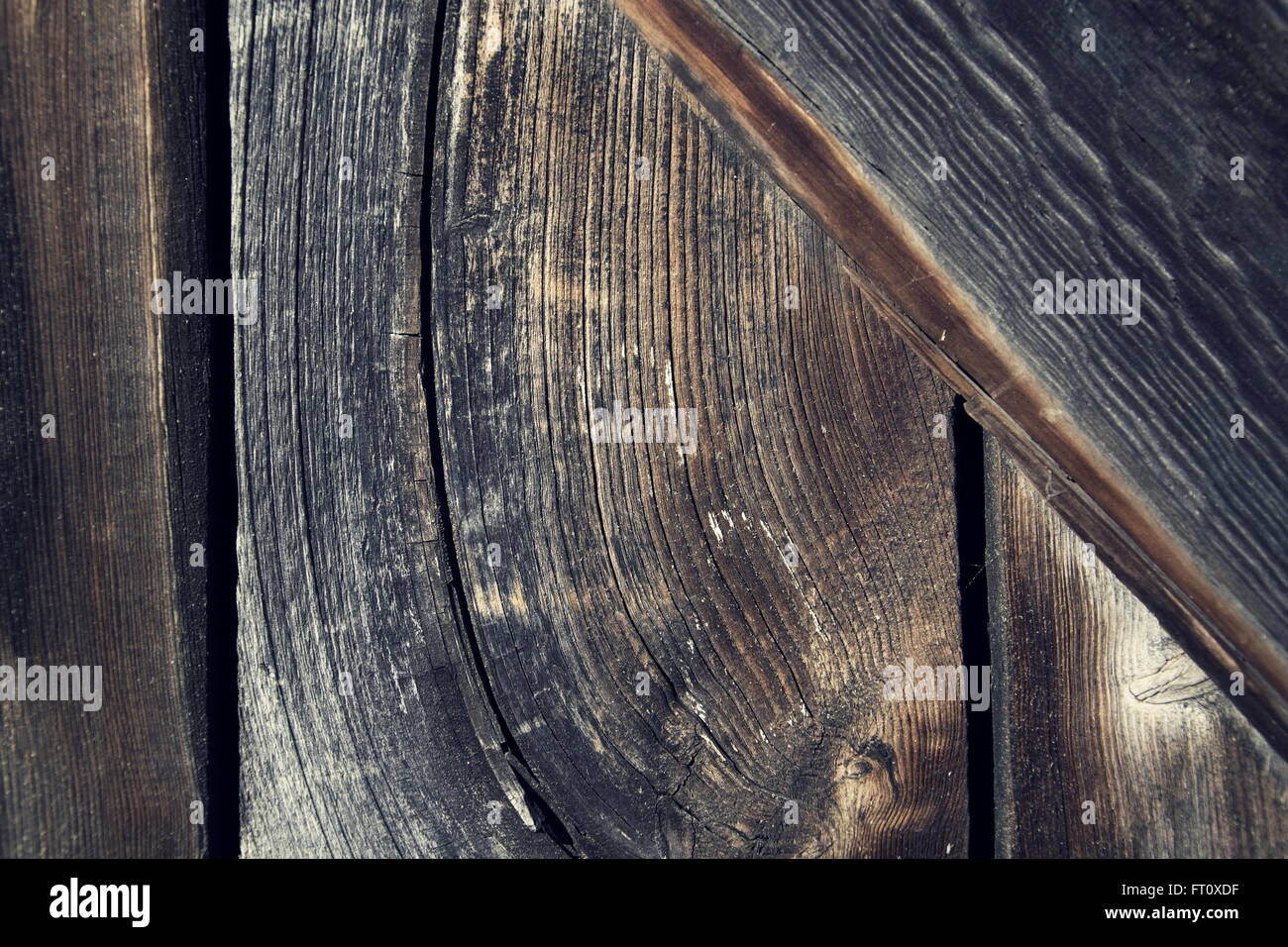 Horizontale Vintage Holzbretter Hintergrund Textfreiraum Stockfoto