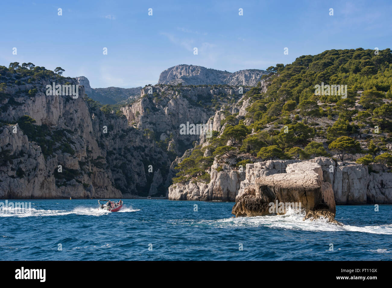 Massif des Calanques, Bouches-du-Rhône, Provence-Alpes-Cote d Azur, Frankreich Stockfoto