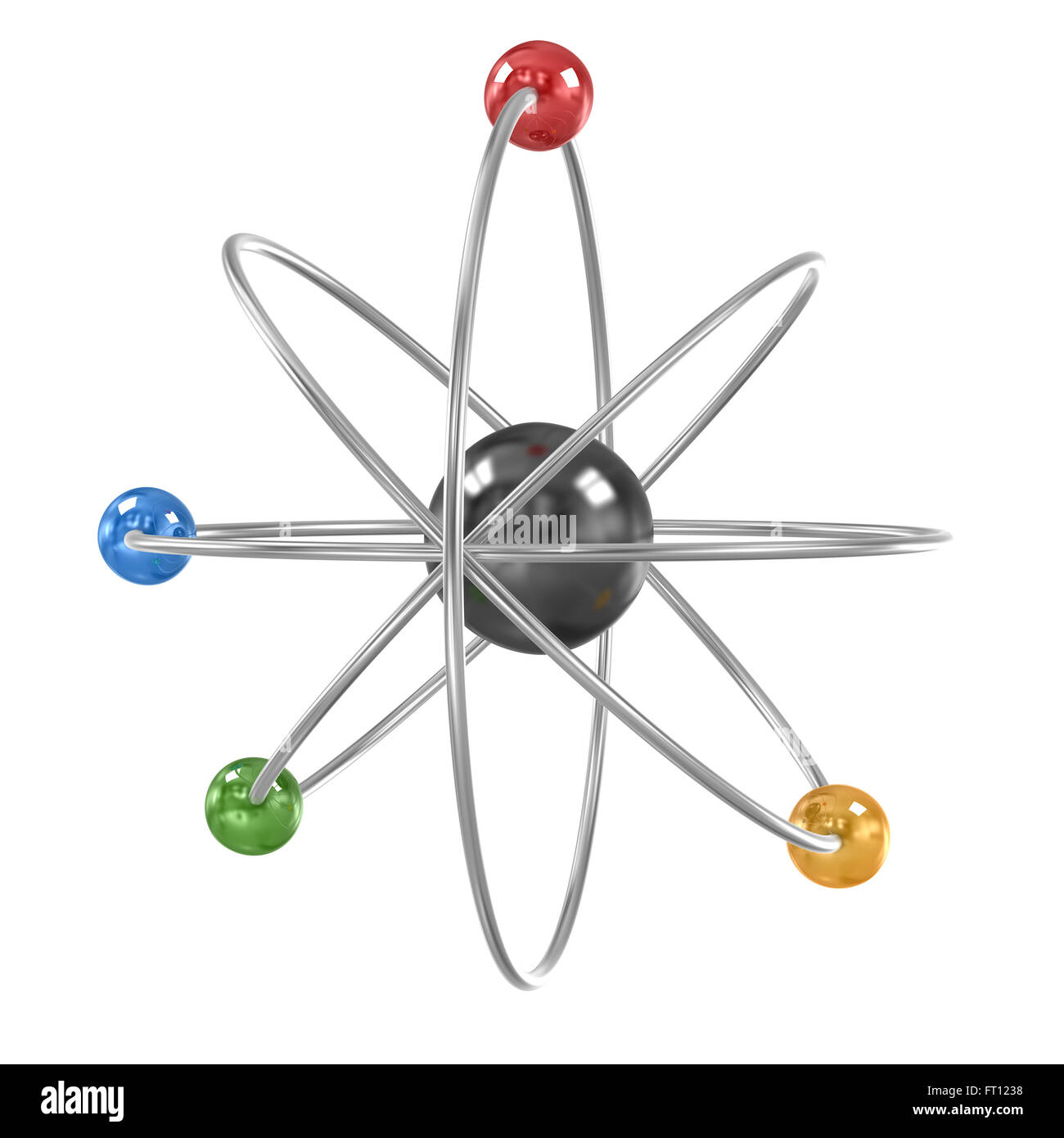 Orbital-Modell des Atoms Stockfoto