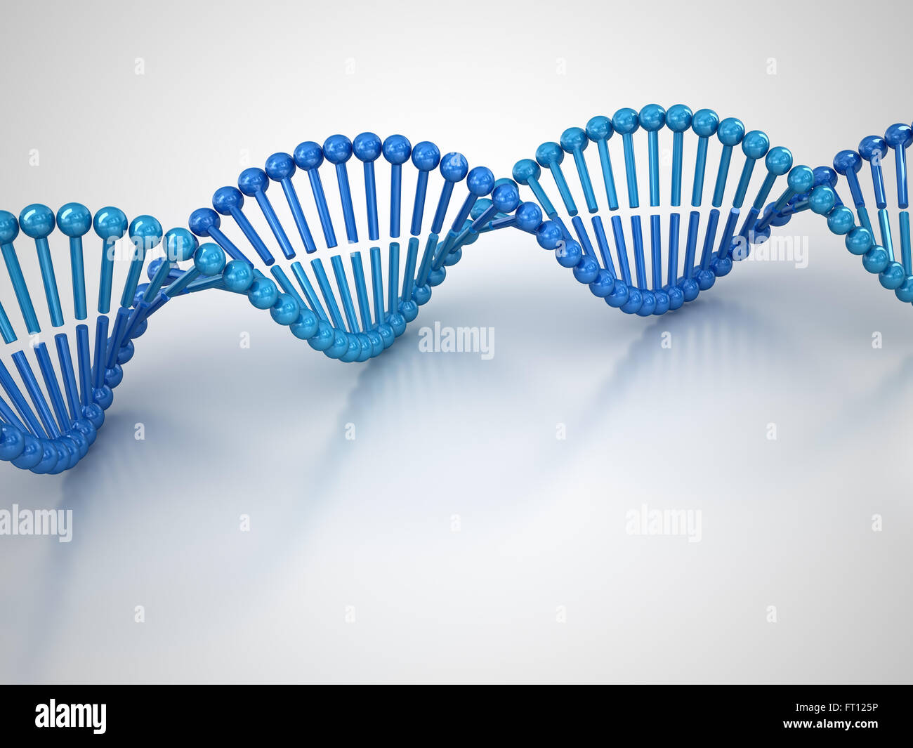 Molekulare Struktur der DNA Stockfoto