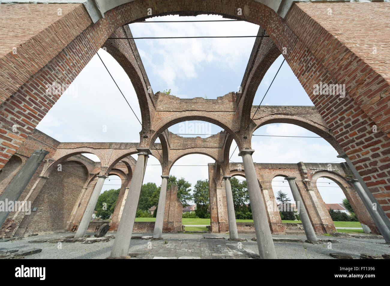 Le Grand Hornu, UNESCO-Weltkulturerbe, Hornu in der Nähe von Mons, Hennegau, Wallonien, Belgien Stockfoto