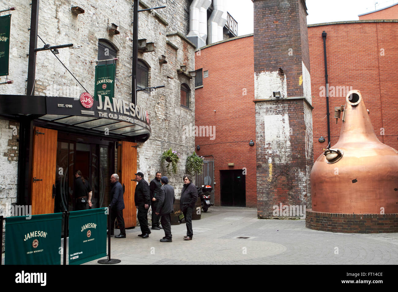 Erleben Sie alte Whiskeybrennerei Jameson Dublin Irland Stockfoto