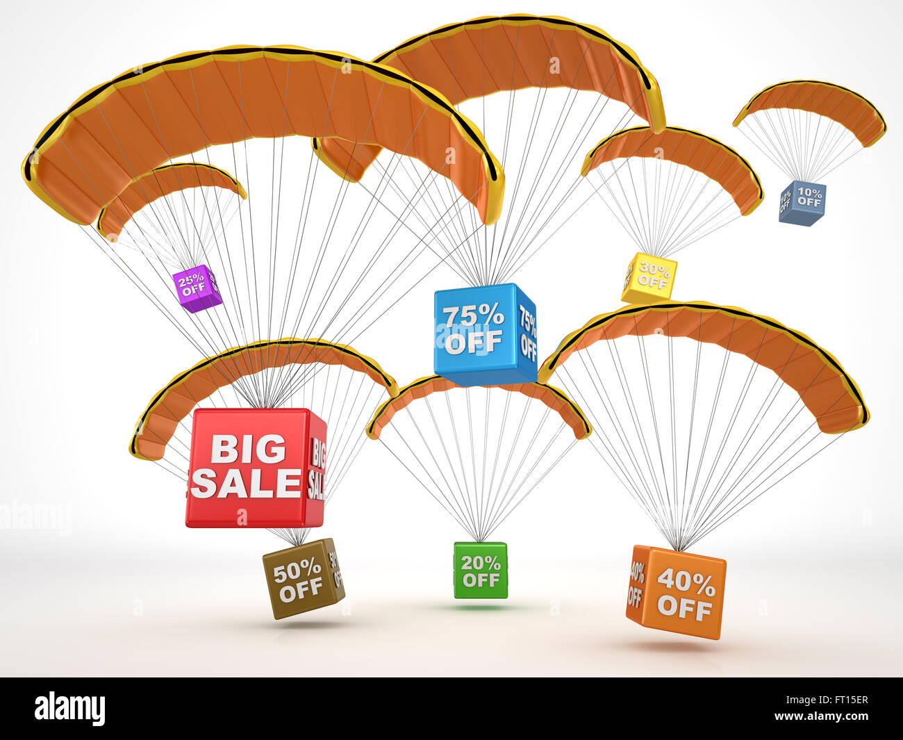 Big Verkauf Konzept, dies ist eine computergenerierte und 3d gerenderten Bild. Stockfoto