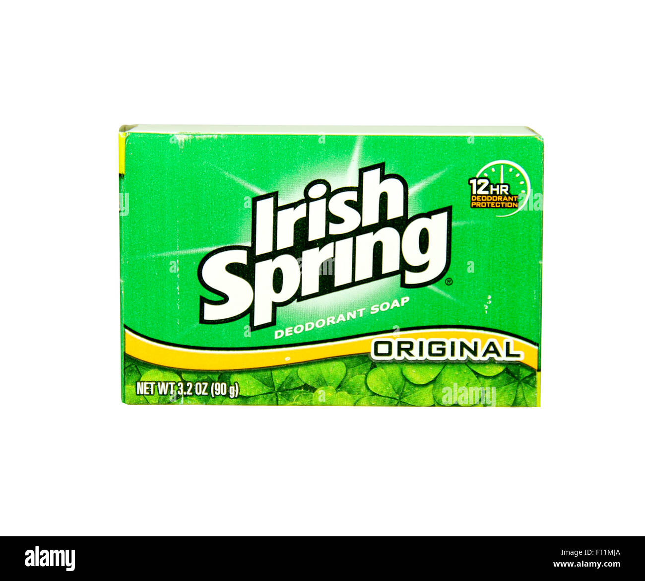 SPENCER, WISCONSIN-Februar 17, 2014: Box mit irischer Frühling Seife.  Irischer Frühling wurde erstmals von Colgate-Palmolive-com Stockfotografie  - Alamy