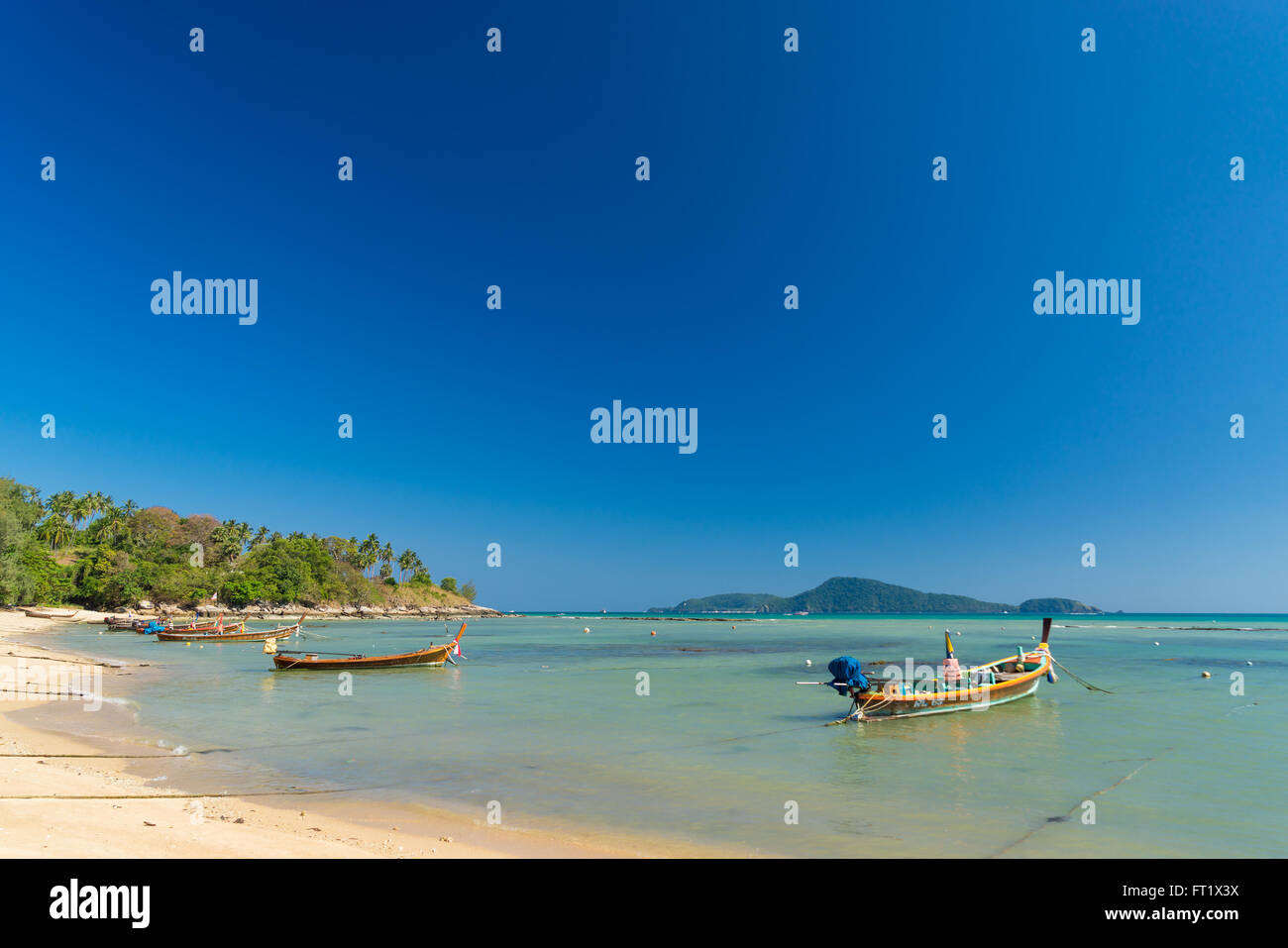 Phuket, Thailand - 20. Januar 2016: Long tail Boote im Gipsy Fisherman Village in Rawai Phuket Provinz Thailand. Phuket-Jan Stockfoto