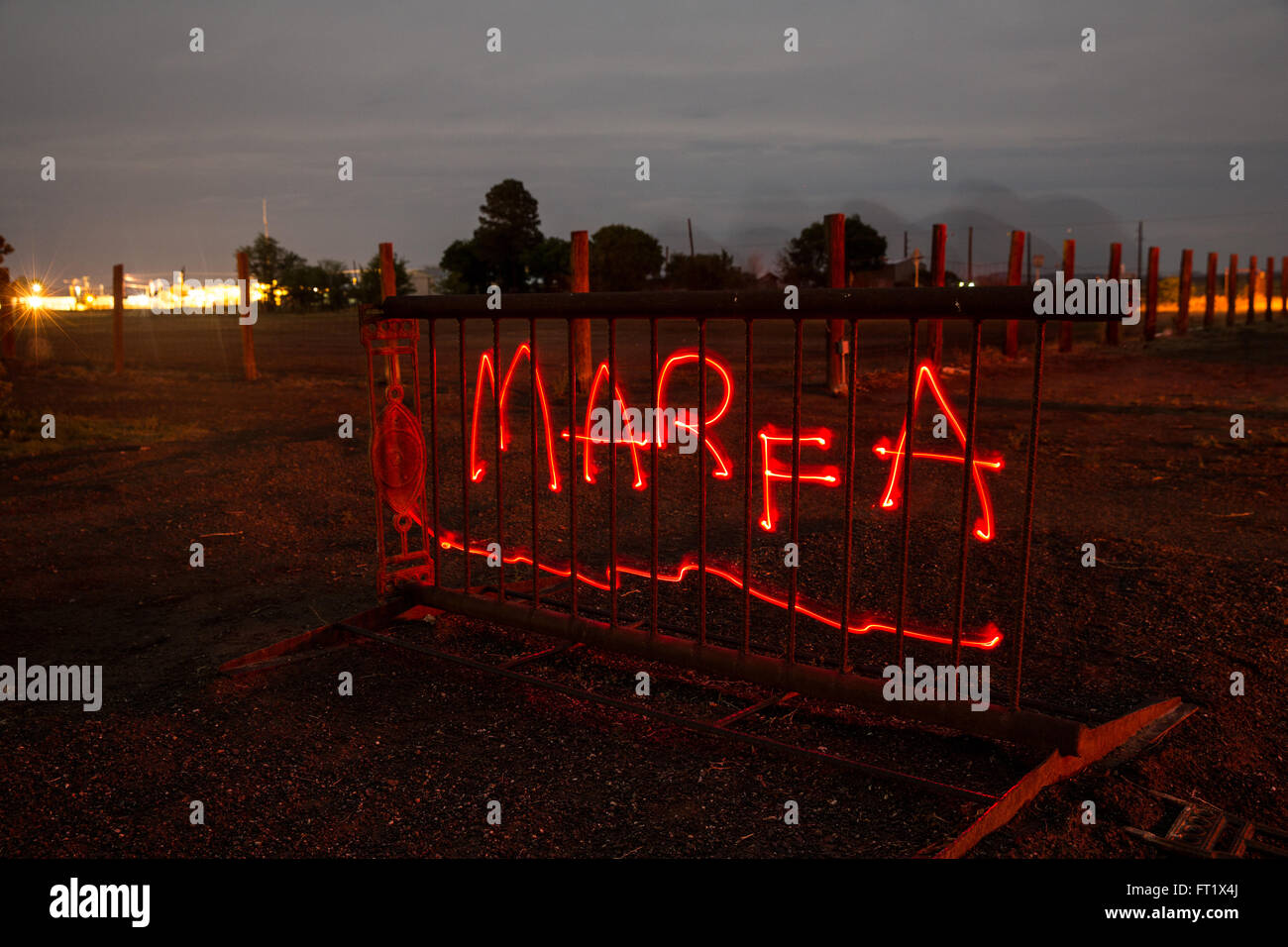 Szenen rund um Marfa, TX Stockfoto