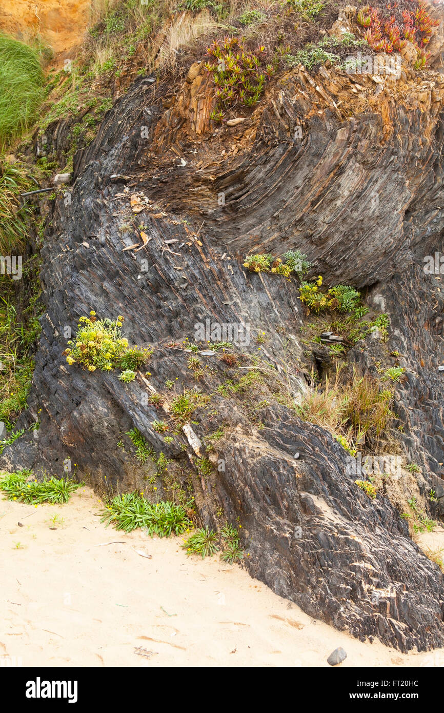 Bild der wilden Atlantik-Küste in Portugal. Stockfoto
