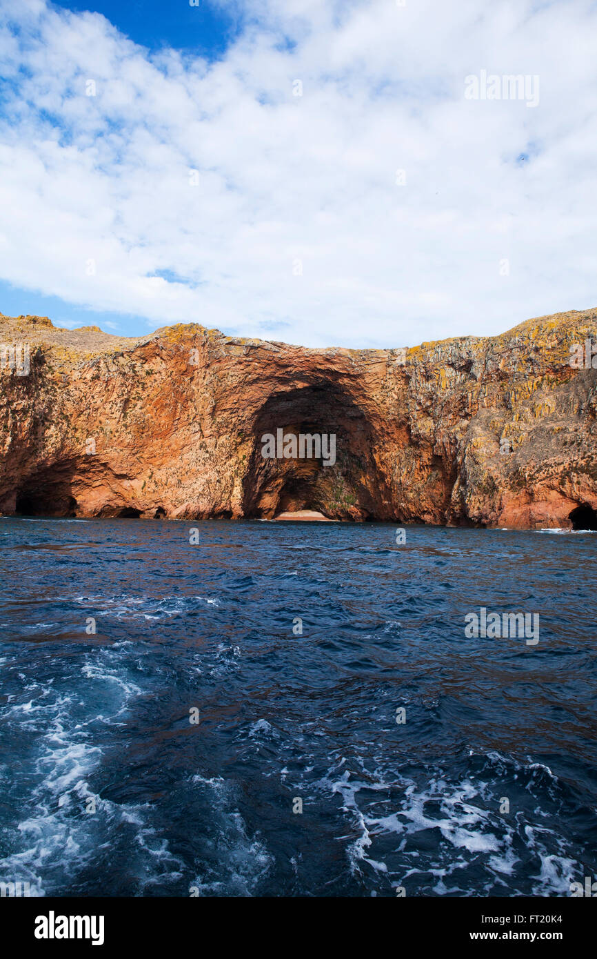 Insel der Berlengas (Portugal) in den Atlantischen Ozean. Stockfoto