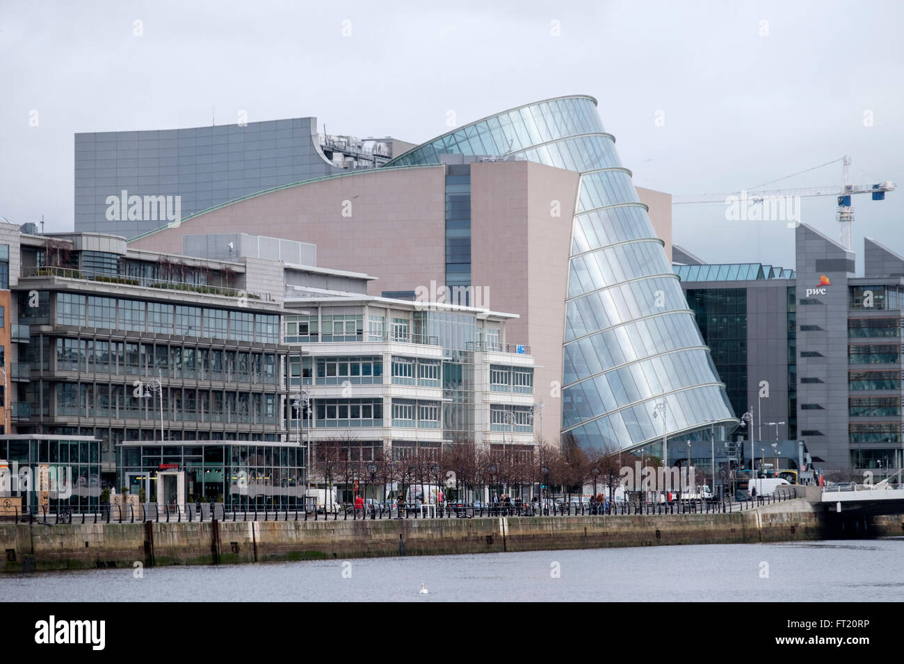 Die Convention Centre Dublin Gebäude in den Docklands von Dublin, Republik Irland, Europa Stockfoto
