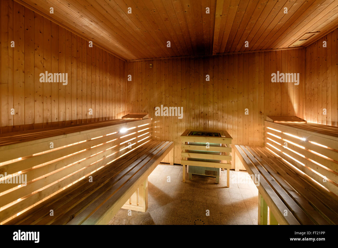 Sauna Stockfoto