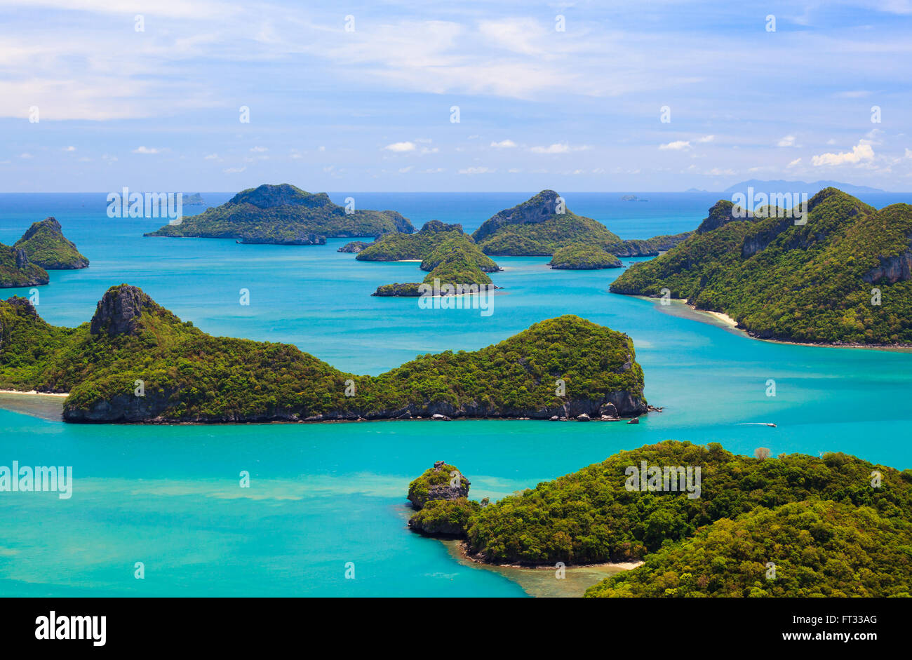 Vogelperspektive Angthong national marine Park, Koh Samui, Thailand Stockfoto