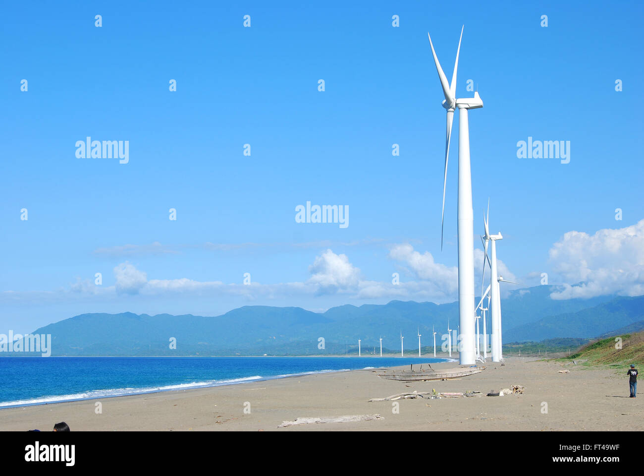 Bangui Windpark, Ilocos Norte, Philippinen Stockfoto