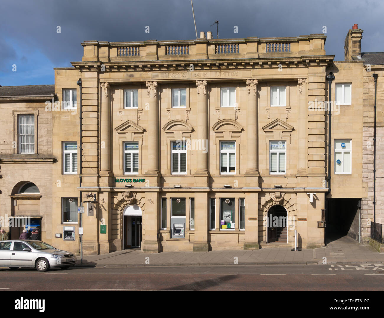 Lloyds Bank auf auf Galerie in Alnwick, Northumberland, England, UK Stockfoto