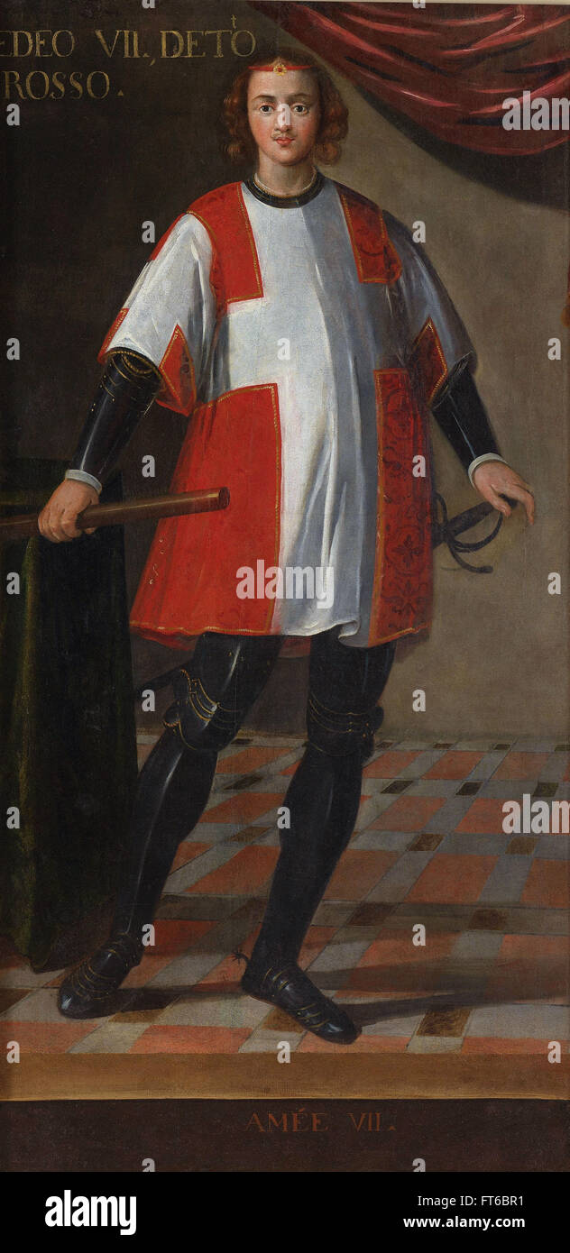 Porträt von Amedeo VII - La Venaria Reale Stockfoto