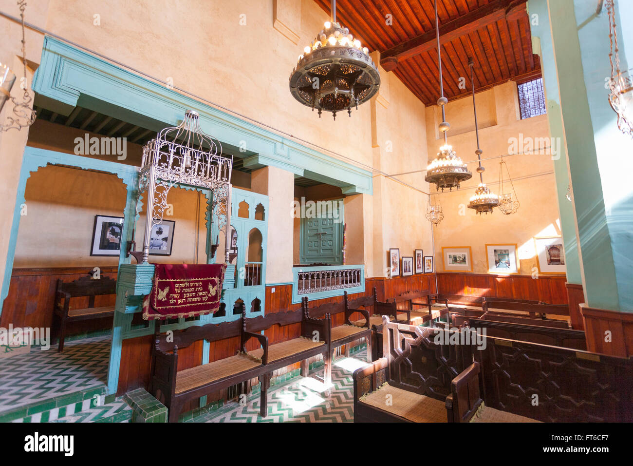 Ibn Danan Synagoge, Fes, Marokko Stockfoto