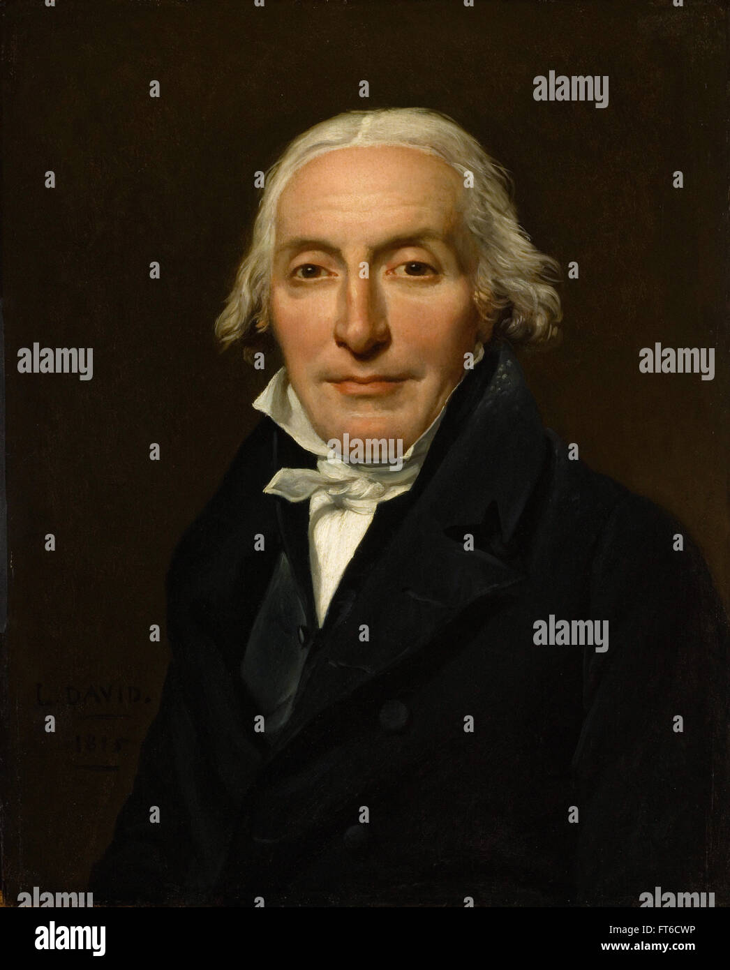 Jacques-Louis David - Portrait von Jean-Pierre Delahaye - Los Angeles County Museum of Art Stockfoto