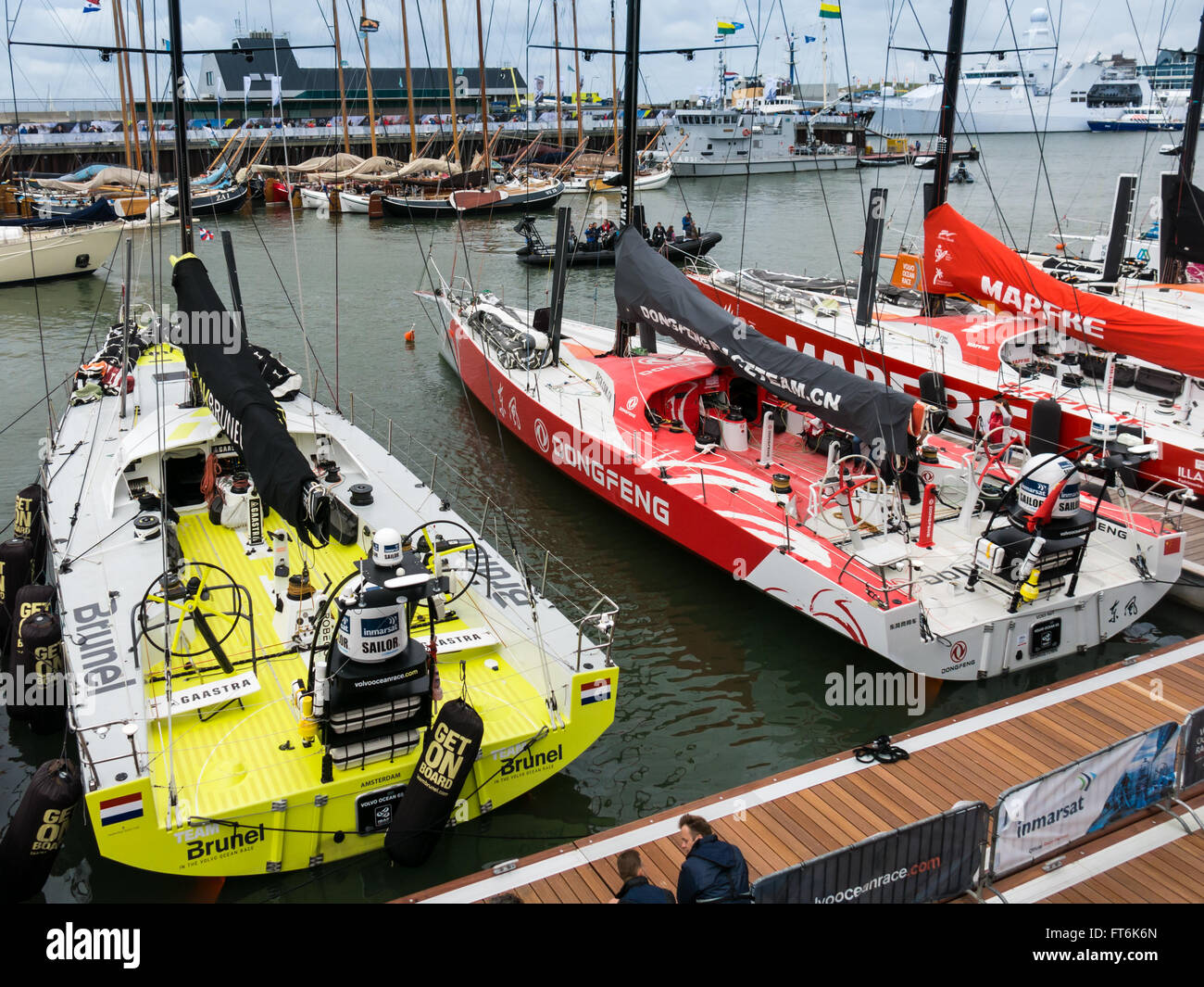 Volvo Ocean Race Zwischenstopp Festival in Scheveningen, den Haag, Niederlande 19. Juni 2015 (VOR 2014-2015) Stockfoto