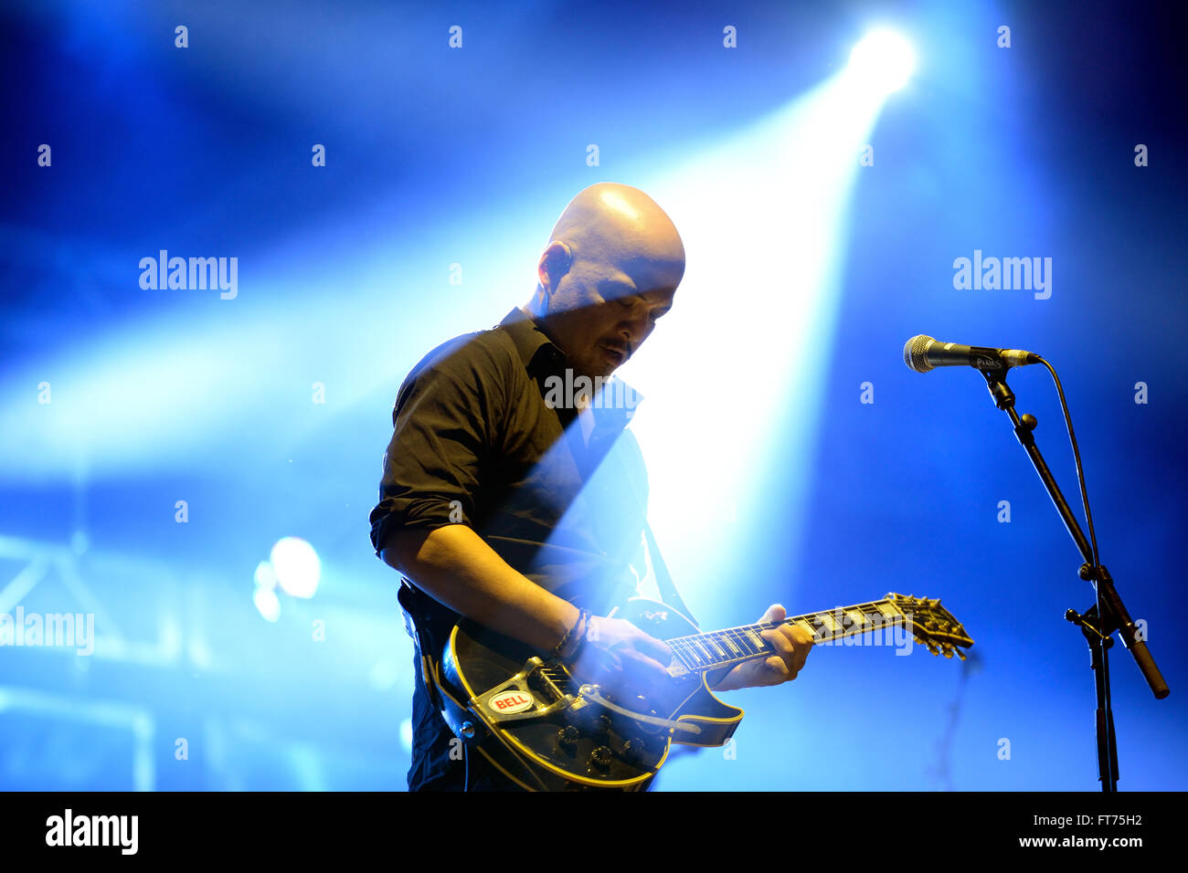BARCELONA - 30 Mai: Pixies (US-amerikanische alternative-Rock-Band) in Konzert im Heineken Primavera Sound Festival 2014. Stockfoto