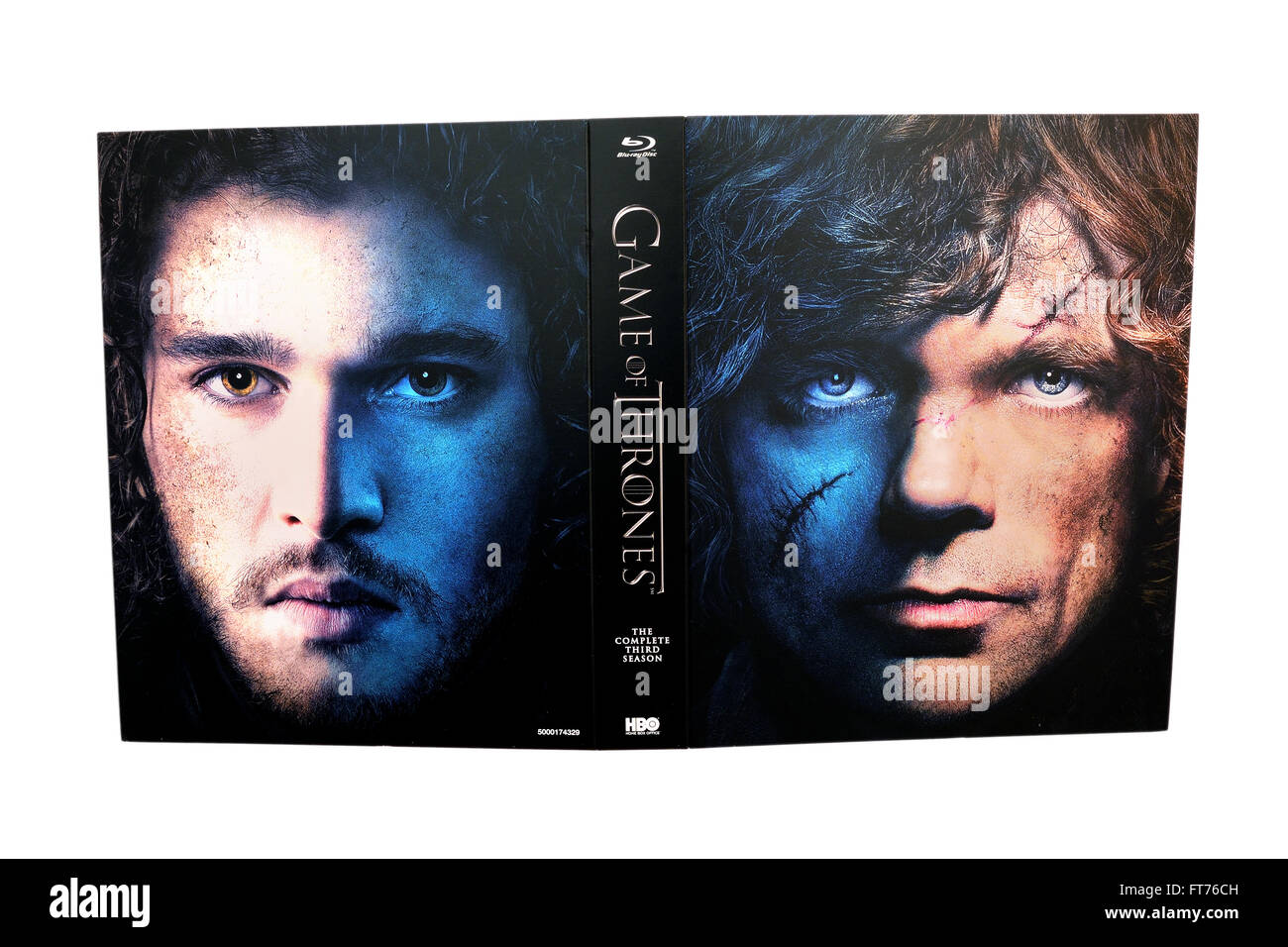 BARCELONA, Spanien - 27. Dezember 2014: Game of Thrones, TV Serie c, auf Blu-Ray. Stockfoto