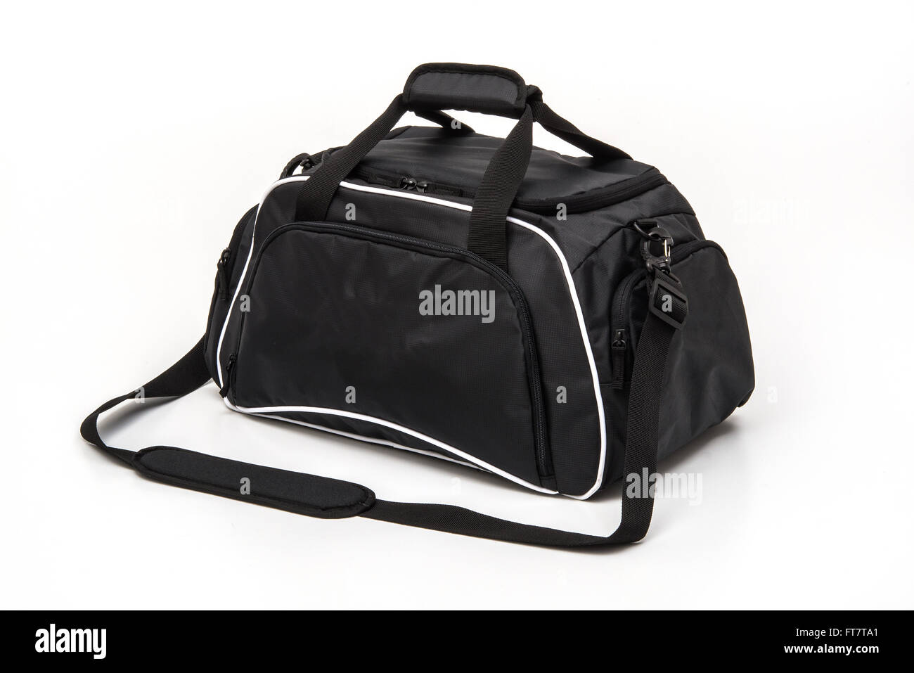 Golf Reisetasche auf weißem Hintergrund Stockfoto